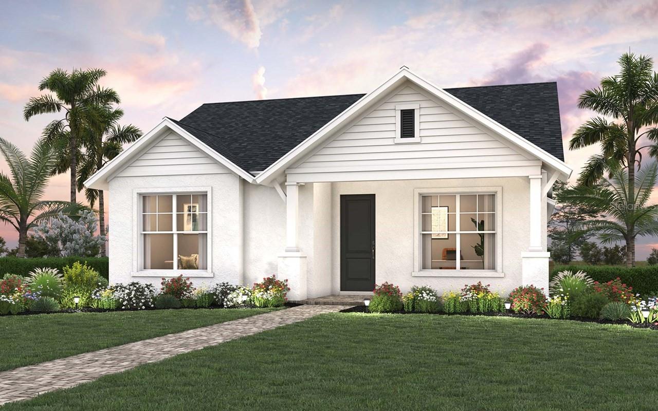 Under Construction. Coastal Living Meets Modern Comfort in the Ambrosia floor plan by David Weekley in SeaFlower
Live just minutes from the white sand beaches of the Gulf Coast and world-famous Anna Maria Island in the newly launched SeaFlower community.
This beautifully designed Ambrosia single-story home features 3 bedrooms, 2 bathrooms, and a versatile flex room, perfect for a home office, gym, or studio. The rear-load 2-car garage enhances curb appeal, while the expansive front porch invites community connection and outdoor relaxation.
Inside, enjoy an open-concept layout flooded with natural light. The gourmet kitchen includes an oversized quartz island, 36” gas cooktop, wall oven, upgraded cabinetry, large window over the sink, and thoughtful touches like double pull-out trash bins. It’s both stunning and functional—ideal for entertaining.
The owner’s retreat is a private escape with a tray ceiling, dual vanities, a huge walk-in closet, and direct access to the covered lanai, perfect for quiet mornings or evening wind-downs.
High-end finishes continue throughout, including laminate flooring that offers the look of hardwood with water-resistant durability.
SeaFlower offers more than a home—it’s a lifestyle. Enjoy resort-style amenities, scenic walking and golf cart trails, community events, and close proximity to world-class beaches, fishing, and outdoor adventures.
Schedule your showing today and experience coastal Florida living in full bloom!