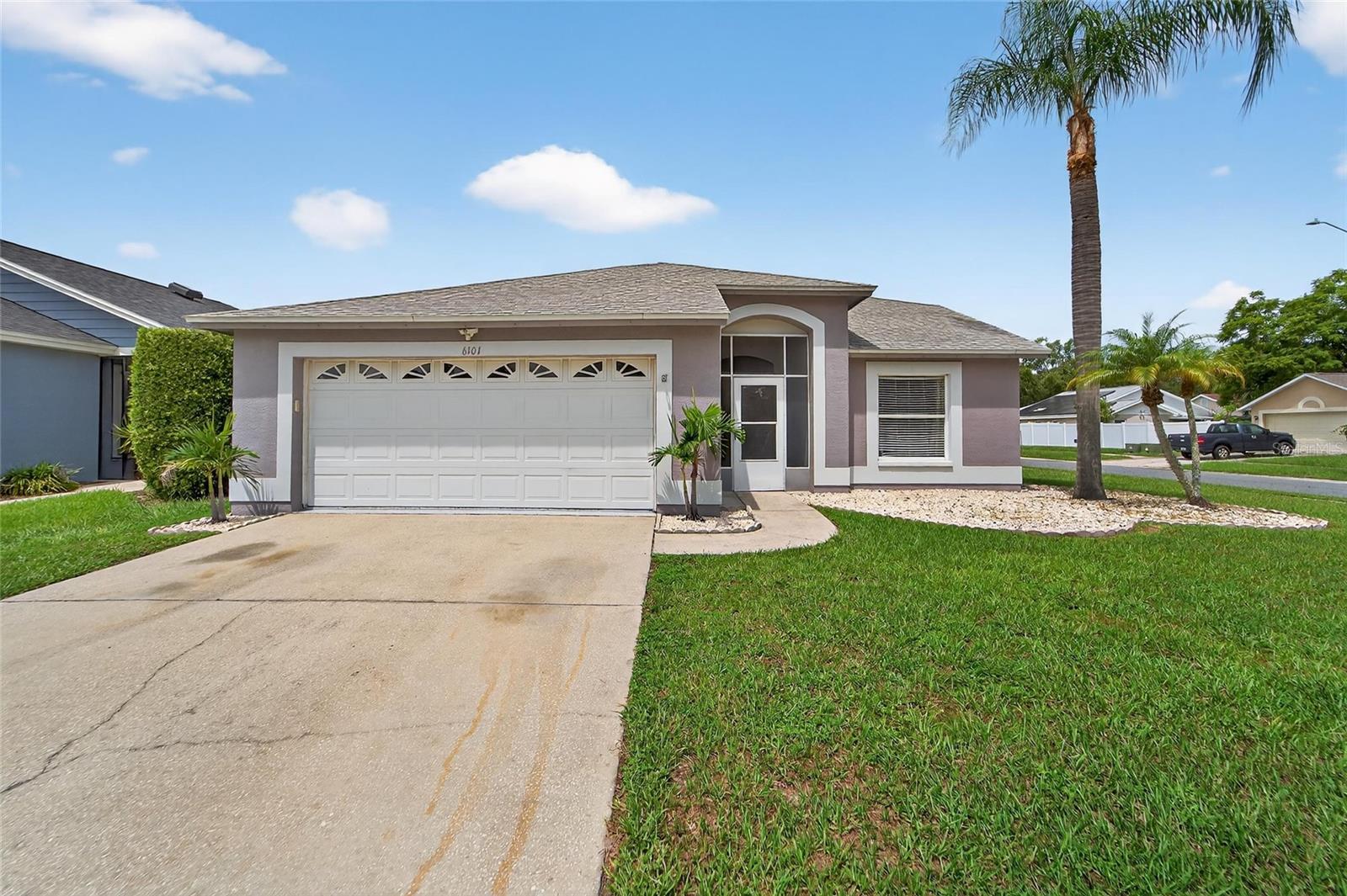 NO CDD, low annual HOA.
Step into comfort and style with this 3-bedroom, 2-bath corner lot, with a split floor plan. The home features sleek vinyl flooring throughout, offering a seamless flow from room to room. Both bathrooms are adorned with neutral color ceramic tiles. The updated kitchen boasts contemporary cabinetry, granite countertops, and modern appliances. Enjoy Florida living at its finest, screened in front entrance and screened in spacious back Lanai perfect for evening relaxation. Step outside to a private sitting area surrounded by vinyl fencing, offering both privacy and charm. Unwind in your very own outdoor jacuzzi/spa, nestled in a serene corner of the yard—your personal retreat under the stars. Whether you're hosting guests or enjoying quiet evenings at home, this property offers the perfect blend of indoor comfort and outdoor tranquility. Prime location with easy access to schools, shopping centers, medical facilities, and popular restaurants. Conveniently situated near major local roads, I -75, I-4 and Selmon Expressway.