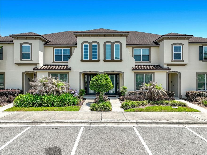 Welcome to 8976 Amelia Downs — a beautifully maintained 4-bedroom, 4.5-bathroom townhome nestled in the sought-after Solara Resort community.
Designed with a modern aesthetic, this spacious home offers a thoughtful layout with one bedroom conveniently located on the main floor and three additional bedrooms upstairs, providing flexibility for families and guests alike. The four full bathrooms are elegantly appointed, while a dedicated half bath in the pool area adds everyday convenience.
The heart of the home is a stunning modern kitchen featuring a charming window overlooking the splash pool — the perfect spot to enjoy your morning coffee while watching the little ones play. Whether you’re entertaining or simply unwinding, this home delivers the ideal blend of comfort and resort-style living.
Don’t miss your opportunity to own this exceptional property in one of the area’s most desirable resort communities.