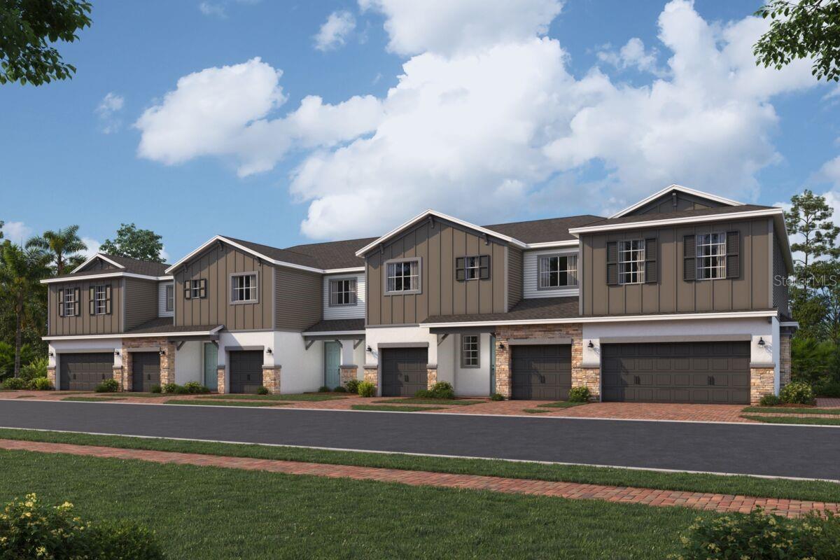 Under Construction. Welcome to 4200 Campsite Loop – a stunning new construction townhome for sale in Orlando. This townhome offers 3 spacious bedrooms, 2 full bathrooms and a powder room, an open-concept living space, a 7'10" x 6' lanai, a 1-car garage, and more! Built with attention to detail, this home provides the perfect balance of comfort and style. The open-concept layout creates a seamless flow between living areas, making the space feel expansive and welcoming. The kitchen connects effortlessly to dining and living areas, creating an ideal environment for both everyday living and special gatherings. Your owner's bedroom, located upstairs off the loft, offers a private retreat with an en-suite bathroom. This new construction home represents an exceptional opportunity to own a beautifully designed property in Orlando. With its combination of thoughtful design, quality construction, and desirable location, 4200 Campsite Loop offers the perfect setting for your next chapter.