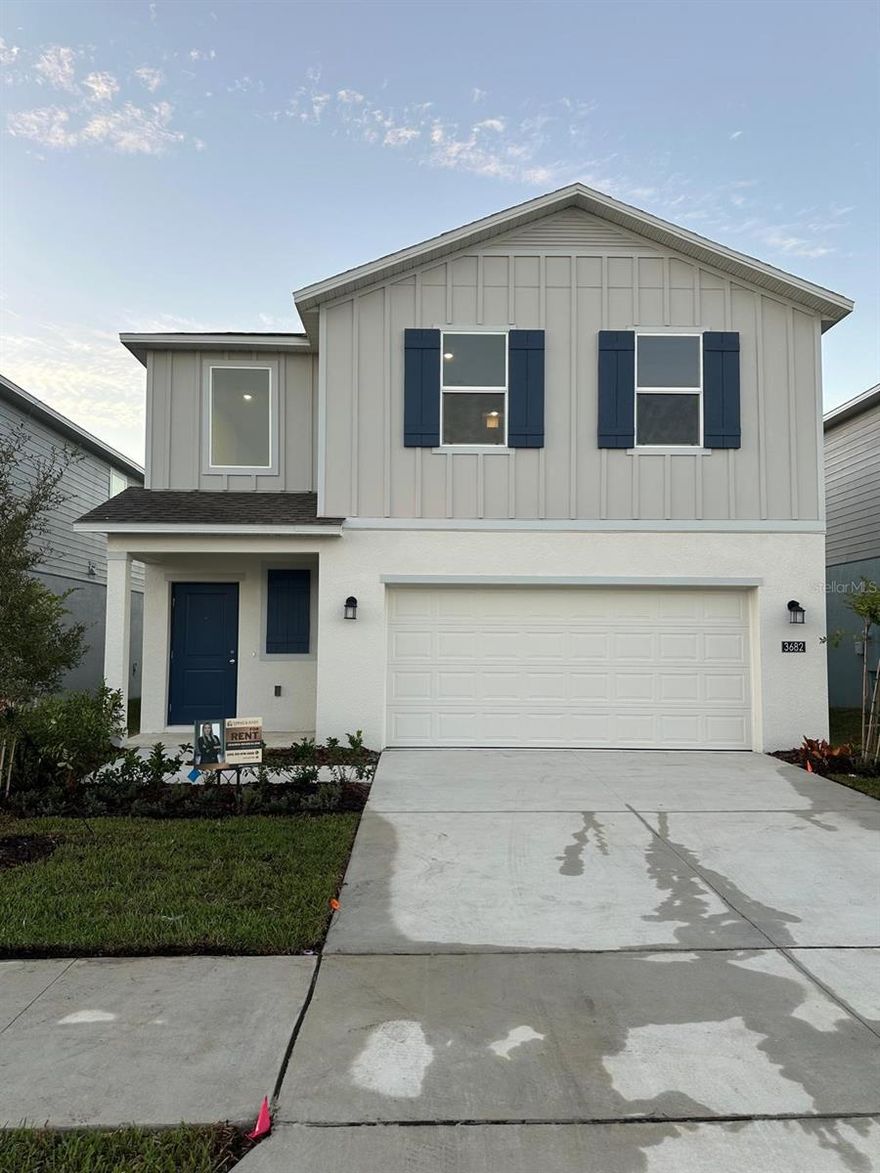 Welcome to your new home in Lake Wales! This beautiful Lennar new construction offers 4 spacious bedrooms and 2.5 bathrooms, thoughtfully designed for modern living. The open-concept floor plan features a bright kitchen with all appliances included — even washer and dryer — making move-in effortless. Enjoy the comfort of a 2-car garage, ample storage space, and high-quality finishes that reflect Lennar’s signature craftsmanship. Nestled in a peaceful community, this home combines contemporary design, energy efficiency, and convenience — perfect for families or anyone seeking a fresh start in the growing Lake Wales area.