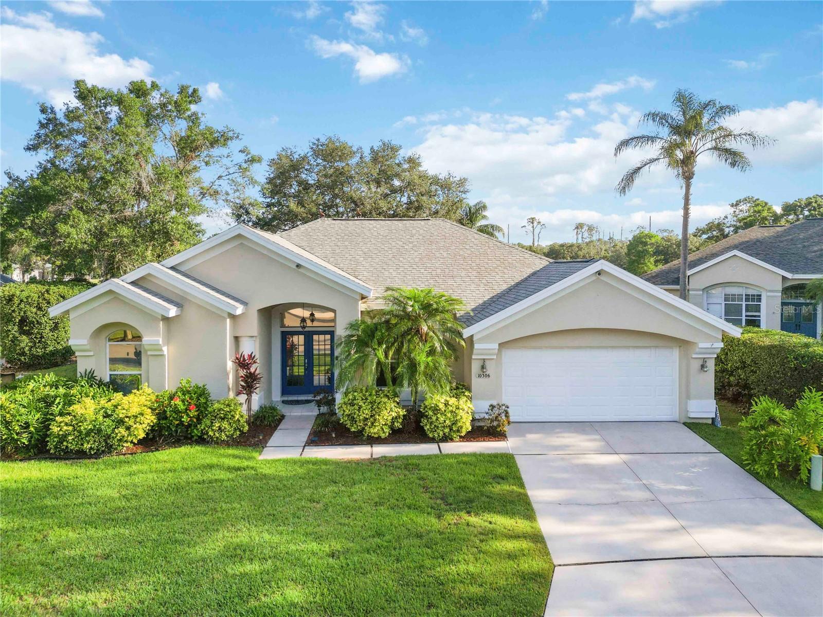 Nestled at the end of a peaceful cul-de-sac in the highly sought-after River Club community, this beautifully maintained 4-bedroom, 3-bathroom home with an office offers stunning golf course views and a private pool. Designed for both comfort and style, the open floor plan showcases striking 10-foot ceilings and features a well designed kitchen with granite countertops and ample cabinetry. The primary suite boasts two walk-in closets and a luxurious ensuite bath with dual vanities, a walk-in shower, a soaking tub, and a private water closet. The fourth bedroom also includes an ensuite bath with a walk-in shower and vanity, doubling as a convenient pool bath—perfect for guests seeking privacy. Notable updates include a new roof (2015), garage door (2017), AC system (2022), exterior paint (2024), and an epoxy garage floor with overhead storage. Step outside to enjoy Florida’s ultimate indoor-outdoor lifestyle, featuring a large screened-in lanai, a sparkling pool, and a covered seating area overlooking the scenic 3rd hole of the golf course. Located in the prestigious River Club, residents have access to an 18-hole championship golf course, a clubhouse, and a putting green—all with low HOA fees and NO CDD fees. Conveniently positioned near I-75, Sarasota/Bradenton International Airport, Lakewood Ranch, Waterside, and the UTC shopping and dining district, this home offers the perfect blend of luxury and convenience. Don’t miss this rare opportunity to own a move-in ready home in one of the area's most desirable neighborhoods!