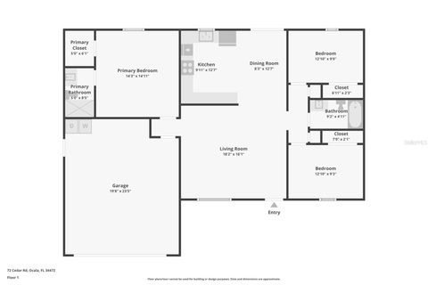 Tiny photo for 72 Cedar Road, Ocala, FL 34472 (MLS # O6405825)