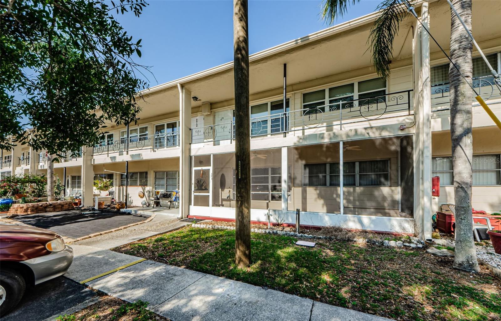Welcome to Your Florida Retreat! Discover comfort and potential in this charming ground-floor condo, nestled in the desirable 55+ community of Clearview Oaks in Kenneth City. This 2-bedroom, 1-bathroom unit offers over 1,100 square feet of living space, room to spread out.
Step inside to find a welcoming screened front porch – the perfect place to sip your morning coffee or unwind with a good book in the evening breeze. The spacious Florida room at the rear of the unit is ideal for entertaining guests or simply enjoying a quiet afternoon, and it conveniently houses your in-unit washer and dryer.
While the condo could use a little TLC, it presents a fantastic opportunity to customize the space to your taste and style. The smart layout and generous square footage provide the perfect foundation for creating a cozy, stylish home that fits your vision.
Clearview Oaks offers a peaceful, friendly atmosphere and is centrally located near shopping, dining, and some of the area's most beautiful beaches. Whether you're looking for a seasonal getaway or a full-time residence, this condo combines great value, a prime location, and endless potential.
Don’t miss your chance to own a piece of the Florida lifestyle – schedule your showing today and imagine the possibilities!
SOME PICTURES VIRTUALLY STAGED