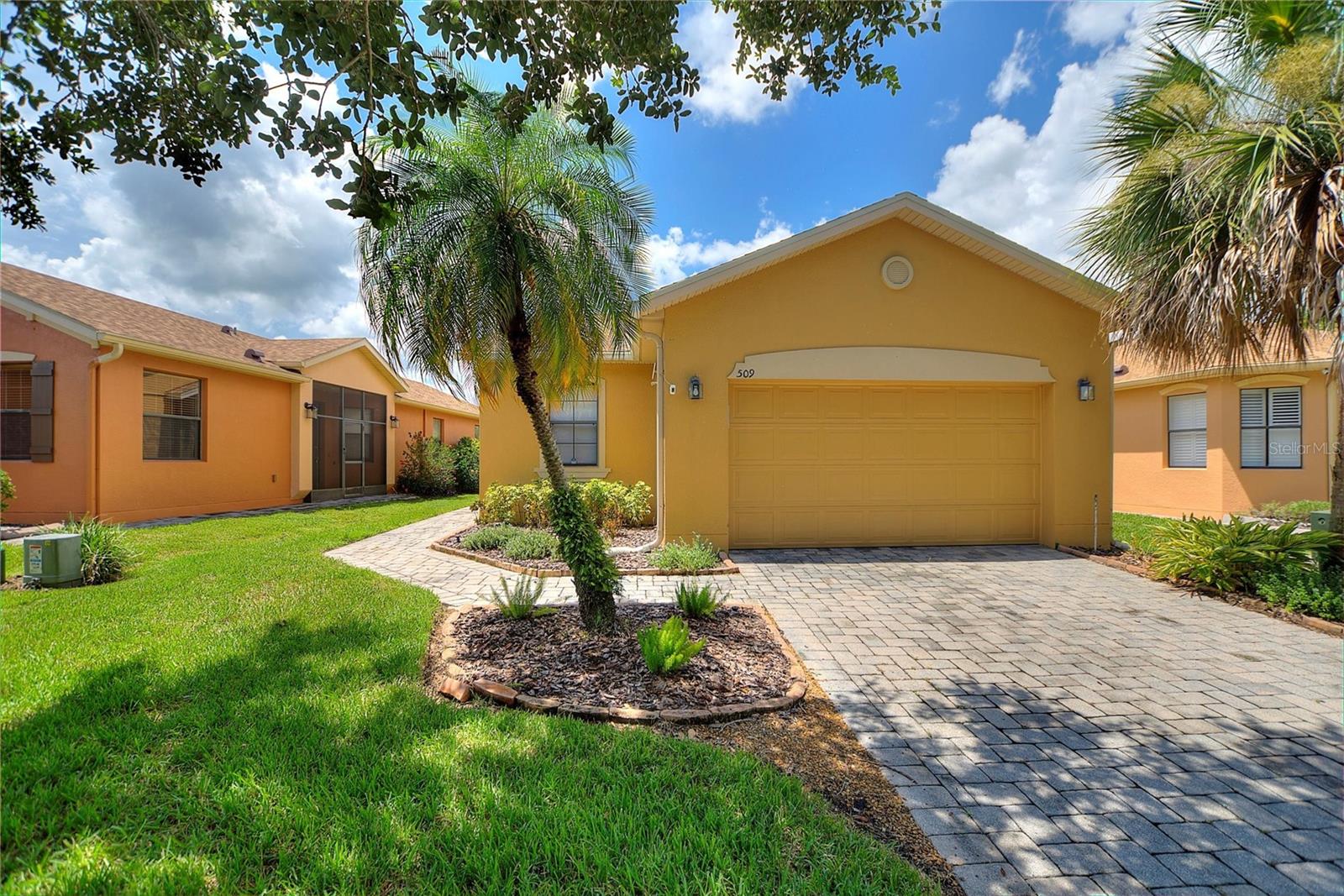 Situated on a quiet cul-de-sac in the sought-after Venezia neighborhood of Solivita, this charming single-family home offers comfort, style, and convenience. The open floor plan features 2 bedrooms, 2 baths, new Luxury Vinyl plank flooring though the house installed 3 years ago, and a new roof 2025.
An upgraded sunroom with a mini-split A/C and electric blinds provides the perfect space for an office, den, or hobby room. The bright kitchen offers a pantry, dining nook, breakfast bar, and new appliances 2023. Additional highlights include a new HVAC 2020, whole-home water filtration system, acrylic-finished garage floor, and interior laundry closet. The master suite features a large walk-in closet and a walk-in shower.
Enjoy the award-winning Solivita lifestyle, featuring two 18-hole golf courses, two state-of-the-art fitness centers with qualified trainers and group classes, tennis, pickleball, shuffleboard, and art studios. The vibrant Village Center offers a variety of restaurants, cafés, and shops, perfect for gathering with friends or relaxing after a round of golf. HOA includes security, lawn care, cable TV, and internet.
Move-in ready and ideally located—your perfect Solivita home awaits!