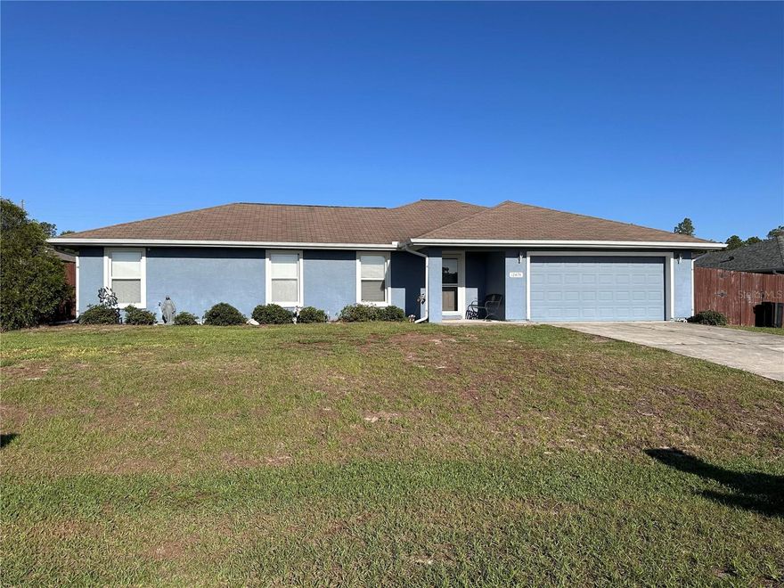 Welcome home to this well maintained 3 bedroom, 2 bath home built in 2006 and ideally located with convenient access to The Villages, Ocala, and Belleview and Lake Weir! Offering 1,615 sq. ft. of living space on a spacious 0.24 acre lot, this property provides the perfect blend of comfort, functionality and location. Inside, you'll find a thoughtfully designed layout with plenty of room to relax and entertain. A new HVAC in 2023 adds peace of mind for years to come. Whether you're looking for a primary residence, seasonal home, or investment opportunity, this property checks all the boxes. With a short drive to the lake, you can be playing all day in no time! Schedule your private showing today.