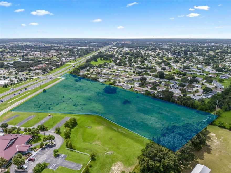 Attention Developers!

10.54 acres with potential golf car accessibility to Spruce Creek South, Stonecrest and The Villages.  Approximately 910 feet of frontage on Hwy 441 in Summerfield, FL. Property is adjacent to 17310 US Hwy 441. Seller requesting development reinstatement for PUD zoning with FQD land use.

Situated in Marion County, highly visible location, traffic count of 38,000 cars/day. Property adjoins Spruce Creek South offers an outstanding opportunity for retail, medical, professional, multi-family, and other commercial use.

Marion County Parcel ID is 6000-001-003, exceptional opportunity to invest in this rapidly growing area.