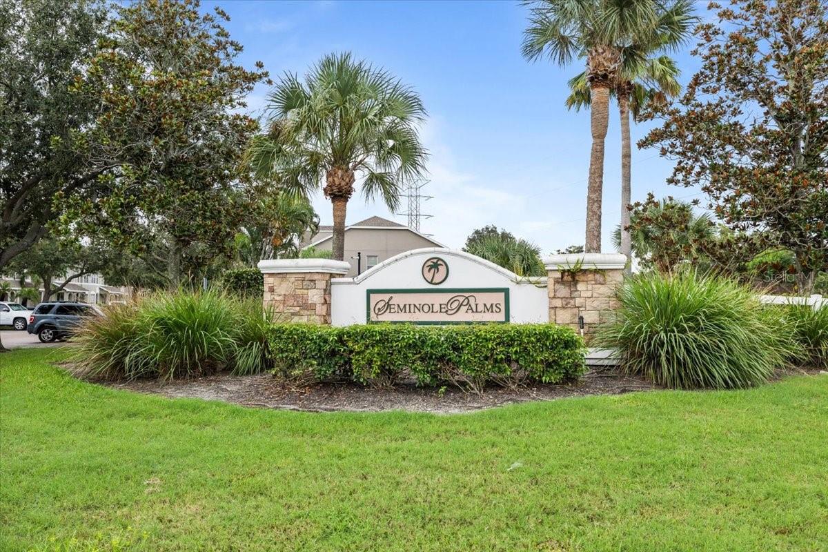 Welcome to this beautifully maintained two-story townhome offering 1,205 heated sq. ft. of comfortable living space in the desirable Seminole Palms at Largo community. Step inside to an open-concept layout filled with natural light and vaulted ceilings featuring a spacious great room ideal for relaxing or entertaining. The large kitchen provides plenty of storage with 42" solid wood cabinets, a pantry, and ample counter space for meal prep. Upstairs, you’ll find two generously sized primary suites, each with its own full bathroom and walk-in closet, along with a convenient second-floor laundry area complete with washer and dryer. Additional highlights include indoor storage, ceramic tile flooring, and a peaceful back patio with views of the community’s water feature. Enjoy low-maintenance living with two assigned parking spaces and access to the sparkling community pool. Rent includes cable TV, internet, grounds and pool maintenance, sewer, trash, and water—providing exceptional value and convenience.mSituated in a non-flood zone, this home is centrally located near Ulmerton Road, East Bay Drive, US-19, and I-275, giving you easy access to award-winning beaches, shopping, dining, and top-rated schools. Don’t miss your chance to call this Seminole Palms townhome your next residence—schedule a showing today!