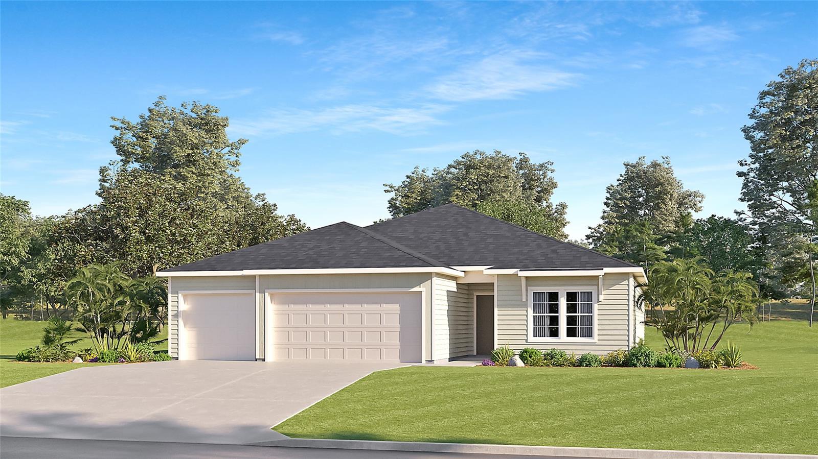 This single-story home features an open floorplan where the kitchen, dining, and living areas flow together seamlessly, creating the perfect space for everyday living and entertaining. A covered lanai extends the home outdoors, while the private owner’s suite includes a spacious bathroom and walk-in closet. Three additional bedrooms provide plenty of flexibility for family, guests, or a home office.