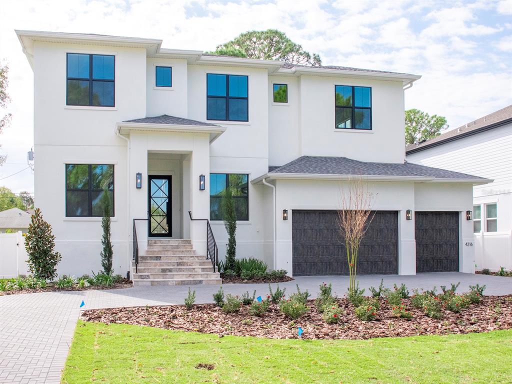 * MOVE-IN READY NEW CONSTRUCTION * Welcome to the "Kensington II", the newest design by Taralon Homes. Located in South Tampa, this modern transitional custom home features a Great room plan with open concept kitchen, 4 bedrooms, including a downstairs guest suite, 4 full baths, 2 half baths, an upstairs Game room, saltwater pool and spa with travertine patio and 3 car garage. First floor boasts an inviting foyer, a formal dining room, 13x17 study, grand living room, guest suite, mudroom and a Chef's kitchen complete with Wolf and JennAir appliances, granite countertops, solid wood cabinetry and an eat in breakfast bar. The second-floor owner's retreat is enviable with a luxurious master bath with dual vanities, freestanding soaking tub, shower and an oversized walk-in closet. Two additional bedrooms each with an en suite bath, a 15x22 Game room with half bath and generously sized laundry room complete the second floor. Tastefully appointed, this home boasts 7.5" Naturally Aged Medallion Collection "Riverbed" oak flooring, 7" crown molding, insulated Low-E impact windows, Level 5 drywall finish on walls and ceilings, 2 tankless water heaters, solid core doors throughout, a gas fireplace, 3 car garage and paver driveway. Minutes to Downtown Tampa, TIA, Hyde Park, restaurants, shopping and sporting venues.