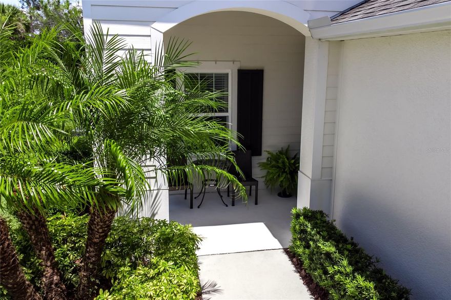 Indulge in the epitome of serenity within this exquisite 2017 abode, gracefully nestled in an extraordinary community. Concealed within a tranquil nook on a premium plot, shielded from future development, this home offers unparalleled seclusion. As you traverse the charming front screened porch and enter the impeccably upgraded interiors, prepare to be captivated by the open floor plan that beckons you inside. The Neal Communities Tidewater MAINTENANCE FREE model boasts 2 bedrooms, 2 bathrooms, and a versatile den/office space. Revel in the opulence of this dwelling, adorned with lavish enhancements, including refined tile flooring throughout, resplendent granite countertops, sleek stainless steel appliances, a gas stove for culinary mastery, artfully staggered kitchen cabinets with crown molding, and lofty 9.4ft ceilings. It is truly a flawless work of art.

The tranquil master bedroom unveils a private sanctuary, adorned with dual sinks, ample walk-in closets, and an invigorating stand-up shower. Transition through the sliding doors from the great room and behold your very own sanctuary in the backyard. An elongated lanai and cozy seating area establish an idyllic backdrop for memorable family barbecues and entertaining guests. Within the environs of Silverleaf, the esteemed community embracing this gem, an array of splendid amenities awaits your pleasure. A clubhouse, fitness center, inviting swimming pool, playgrounds, dog parks, and nature trails beseech you to explore and delight in their offerings. Meandering sidewalks that wind throughout the neighborhood invite leisurely strolls or moments of quiet contemplation while observing the captivating local wildlife.

Embrace the convenience bestowed upon you, for this home resides in close proximity to an outlet mall, a plethora of dining establishments, exceptional golf courses, shopping meccas, and pristine beaches. Moreover, the nearby Fort Hamer bridge ensures effortless commuting to the vibrant Lakewood Ranch locale. Immerse yourself in absolute serenity and discover the harmonious coexistence of nature and contemporary living in this exceptional residence.