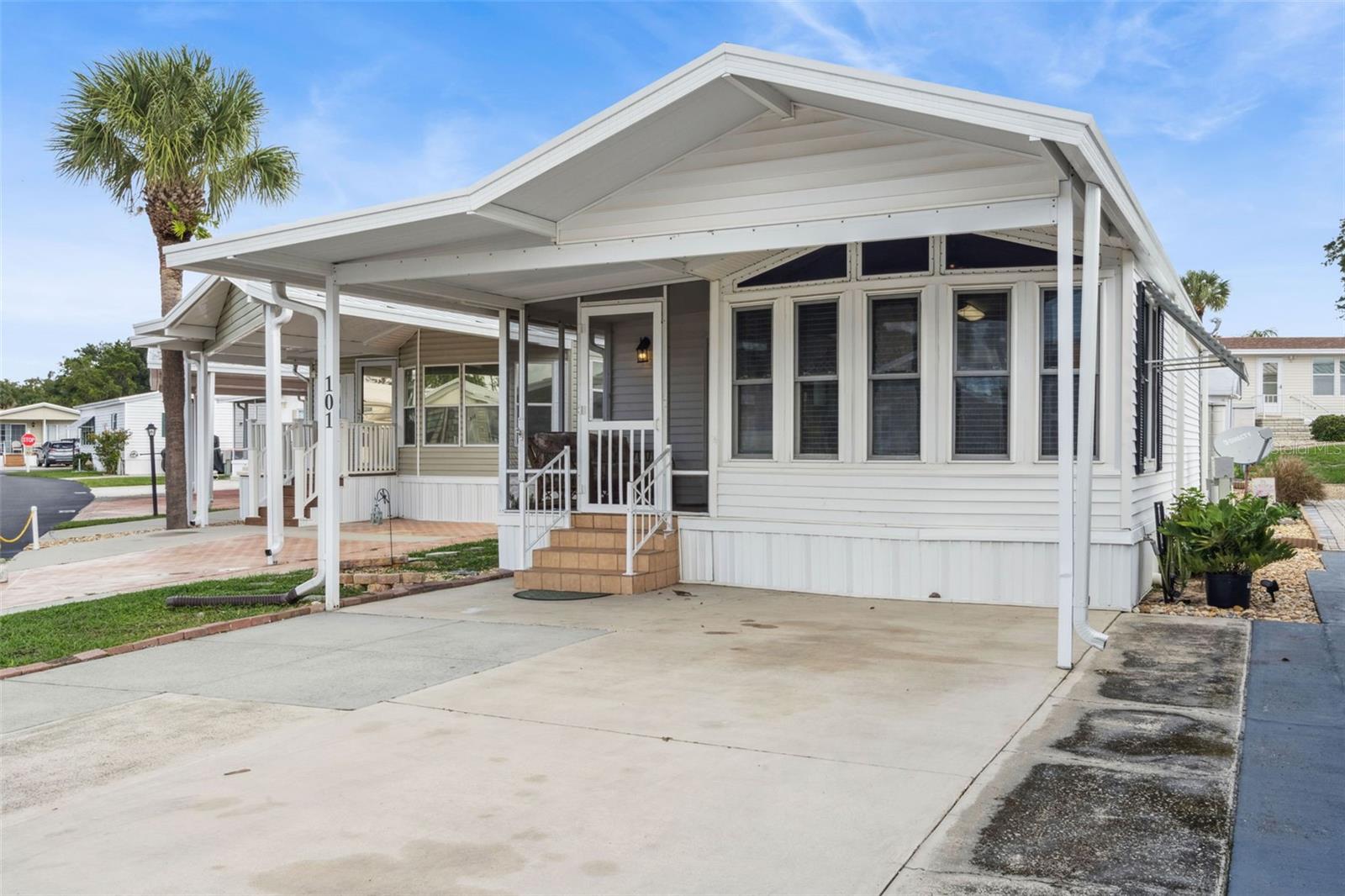 Enjoy deeded ownership and resort-style living in this cozy 2-bedroom, 1-bath park model home located in the desirable Mockingbird Ridge area of Deer Creek Golf & Tennis RV Resort. This well-maintained home offers the perfect low-maintenance Florida lifestyle with an open floor plan, updated flooring, and a bright living area ideal for relaxing or entertaining.
Step outside to your screened-in porch and enjoy peaceful surroundings, or take a short stroll to the community pool and clubhouse. This gated, golf-cart-friendly 55+ community offers top-notch amenities — including an 18-hole golf course, tiki bar, pickleball and tennis courts, shuffleboard, heated pools, and organized social events that make every day feel like vacation.
Conveniently located near I-4, US-27, Posner Park shopping, restaurants, and just minutes from Disney and Orlando attractions, this home is ideal for full-time living, a winter retreat, or an investment opportunity.
Discover the charm, connection, and comfort of Deer Creek — where you own the land, not just the lifestyle.