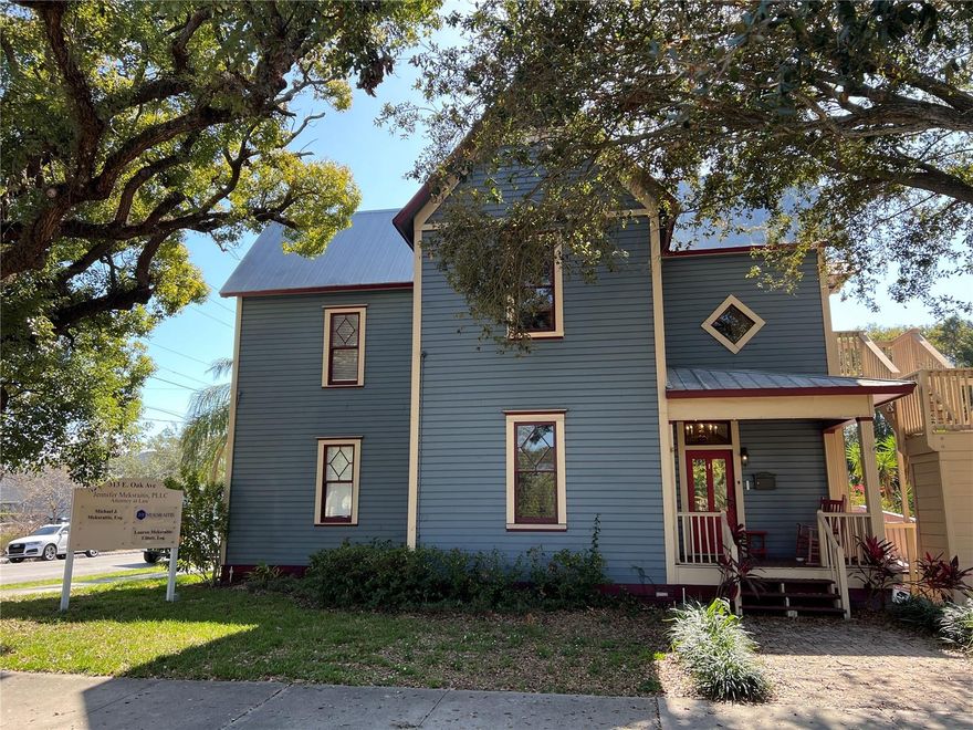 The beautiful 2,248 SF historic professional office is located in the heart of the rapidly transforming Tampa Heights neighborhood. Just steps outside of the Downtown Tampa Central Business District, and just a few blocks from Armature Works, Tampa Heights has quickly become a hot spot for startup companies, business professionals, and homeowners alike, all seeking the inviting and exciting pedestrian environment full of the many restaurants and entertainment options Tampa has become known for. This beautifully restored 2 story slice of history is currently home to a legal practice. The site has ample private parking for 10 vehicles (4.4 / 1000 SF) as well as additional on-street parking that is equipped with an ADA accessible ramp. The interior features large offices and high ceilings throughout. The ground floor has a small reception area, large executive office, conference room, large two station open work area, along with a break room and 2 restrooms. The 2nd floor has 3 additional offices as well as a restroom. The building also has a data closet and is completely wired with network cables. With a warm welcoming front porch, and hardwood floors throughout, this productive work space offers old world charm and functionality. 

Located in Tampa just east of N. Florida Avenue and west of I-275, offering easy access to surrounding areas.