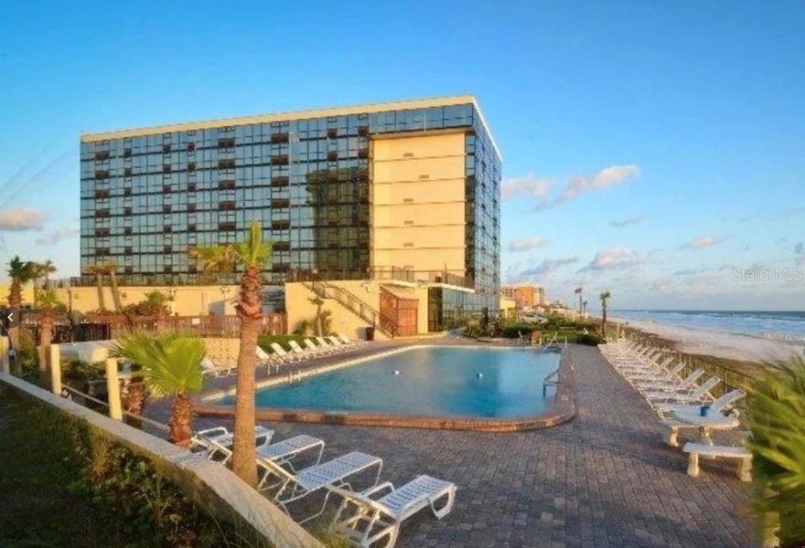 Beautifully remodeled 9th floor ocean view units in a brand new remodeled building! This listing is for units 907 and 908. Units have door connecting both units so you can rent them out individually or open the adjoining door and rent them out as a 2 bedroom paradise. Floor to ceiling windows, south-facing to enjoy the sparkling summer sun. This building and these units are rented frequently, and the owner has agreed to transfer any future bookings to new owners. This is a condo-hotel but you can manage your own rentals. Unit comes fully furnished with high-end furniture. This is hard to find on Daytona Beach! Cash offer for $250K or Owner financing starting at $275K. Please inquire for details. No phone calls, please. Text or email agent with questions.