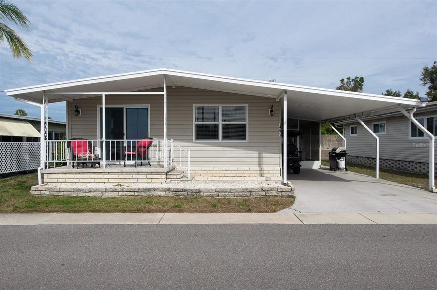 Beautifully maintained home in the desirable sunset, palms community! This property offers a bright, open floor plan with spacious, living and dining areas, perfect for everyday, living and entertaining. The kitchen features, ample cabinetry, gorgeous counter, space, and a breakfast bar overlooking the main living area. The primary suite provides a private retreat with an en suite bath and walk-in closet while additional bedrooms are well sized for family, guests, or a home office. Enjoy Florida living outdoors with a patio ideal for relaxing or hosting gatherings. Sunset Palms is conveniently located near shopping, dining and major roadways, making commuting a breeze. Move-in ready, and waiting for its next owner!