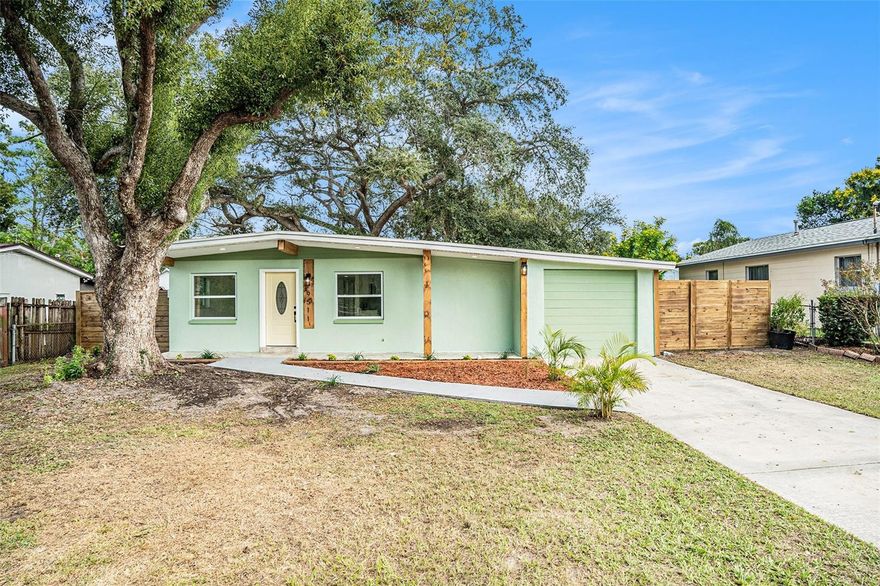 This home has been completely renovated for its new homeowners, fully outfitted with a brand-new roof, HVAC, mini split and water heater offering peace of mind and efficiency for years to come. It gets even better, as all plumbing and electrical were updated to code as well. From the moment you step inside, you’ll notice the seamless blend of modern design and inviting warmth. The open-concept living area showcases new flooring, designer lighting, and an abundance of natural light filling every room. The kitchen is a true showpiece, featuring brand-new cabinetry, sleek quartz countertops, stainless steel appliances, and a stylish tile backsplash. Each bathroom has been completely transformed with high-end finishes, custom tile work, and elegant fixtures. The split-floorplan provides an owner's retreat, giving privacy from the other bedrooms and living spaces. Step outside to your private backyard, fully fenced-in to keep your loved ones safely contained. The large back yard offers potential to entertain, garden, or simply unwind. Conveniently located near major commuter routes, dining, and Tampa’s vibrant attractions, discover the best of Tampa living in Forest Hills. Don’t miss the opportunity to make this property yours! Schedule your private showing today!