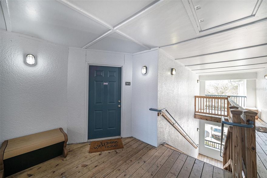 Seller offering 10k towards buyers closing costs or rate buy down! Welcome to this beautifully updated condo in the resort-style community of Tuscano at Suncoast Crossings! This unique floor plan features an open-concept layout with soaring 18-foot ceilings in the main living area, creating a bright and spacious feel throughout. The fully renovated kitchen (2018) is a true showstopper, showcasing quartz countertops, 42” soft-close wood cabinetry with roll-out drawers and a pull-out spice rack, stainless steel appliances, and a large island with additional storage and seating for three. The kitchen seamlessly flows into the dining and living areas, all finished with polished 12x24 porcelain tile flooring.Step through the French doors to your private balcony perfect for morning coffee or evening relaxation, complete with a convenient storage closet. A striking spiral staircase leads to the loft with closet and full bath, ideal for a home office, guest suite, or den. The main level features two spacious bedrooms, each with its own ensuite bath, plus a guest powder room and a hall laundry closet (washer & dryer included). Major updates include: A/C replaced in 2020, kitchen and bath renovations in 2018, and modern lighting and ceiling fans throughout.The condo fee includes cable, internet, pest control, and valet trash service for easy, maintenance-free living. Enjoy the resort-style amenities of Tuscano, two community pools (one heated), a fitness center, sauna, library, media room, and clubhouse kitchen available for events. On-site property management and maintenance staff provide peace of mind. Outdoor enthusiasts will love the direct access to the Suncoast Trail, perfect for walking, running, or biking. Conveniently located just off the Suncoast Parkway, you’ll have quick access to the Tampa International Airport, beaches, shopping, and dining.Come experience luxury, convenience, and comfort in this exceptional move-in ready condo!