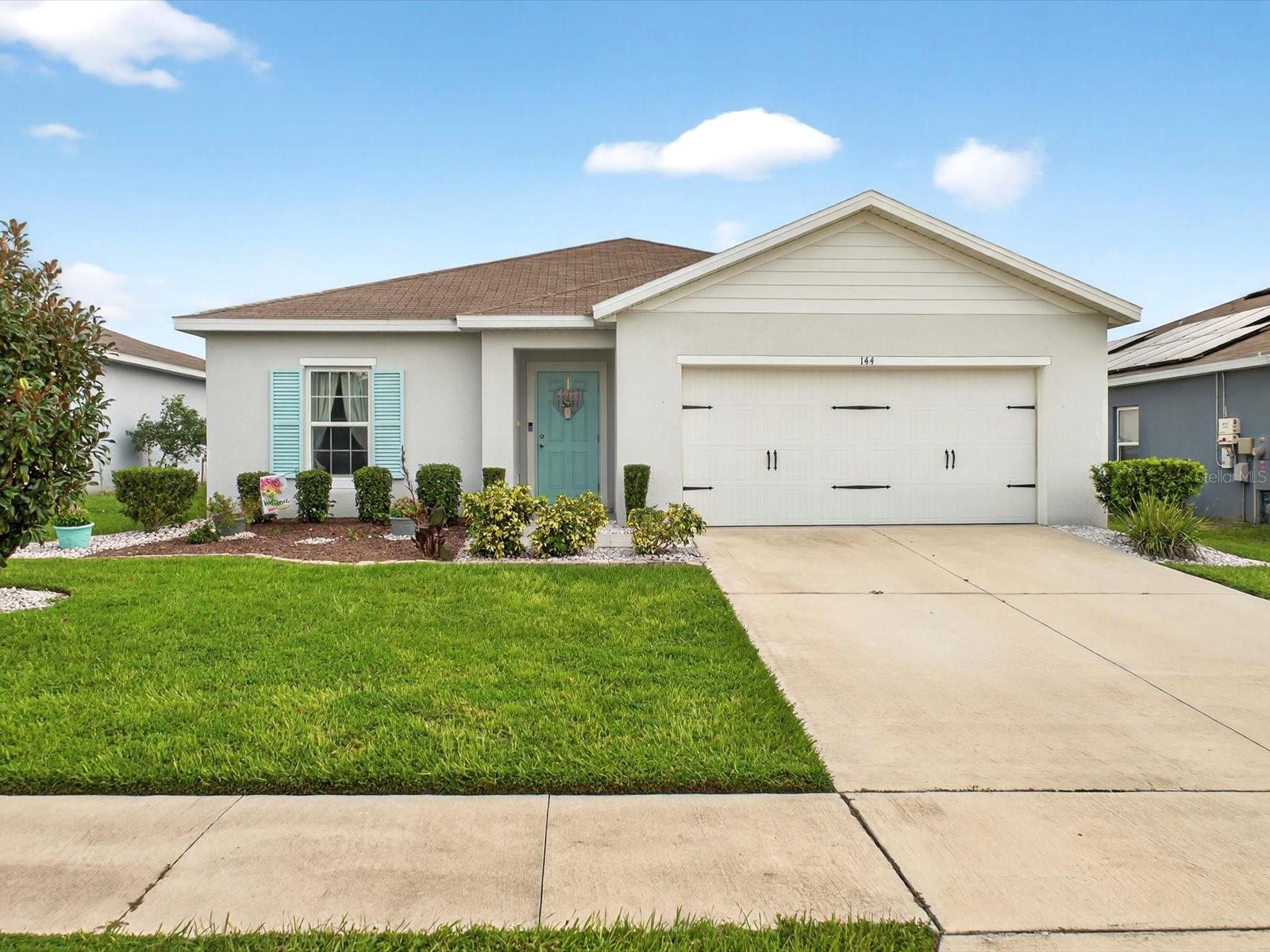 Don’t miss your chance to own a beautifully designed four-bedroom, two-bath SALT-WATER POOL home in the popular Southern Crossing neighborhood of Davenport. This split floorplan features an open living area with ceramic tile flooring throughout. When you enter, the first two bedrooms are at the front of the house, with a third bedroom across the hall. The laundry closet is centrally located for easy access from all three bedrooms. The great room combines the kitchen, dining, and living spaces for easy entertaining or everyday family life. The kitchen includes a center island with a breakfast bar, walk-in pantry, modern backsplash, and updated finishes. Step outside to a screened lanai and private salt-water pool—ideal for relaxing, hosting friends, or enjoying the Florida weather. There’s plenty of space for outdoor dining and seating, making the backyard a comfortable spot for recreation and downtime. The layout makes it easy to move between indoor and outdoor spaces, so you can enjoy your home year-round. Southern Crossing offers convenient access to major highways, schools, hospitals, and shopping. Schedule a visit today to see this home in person.