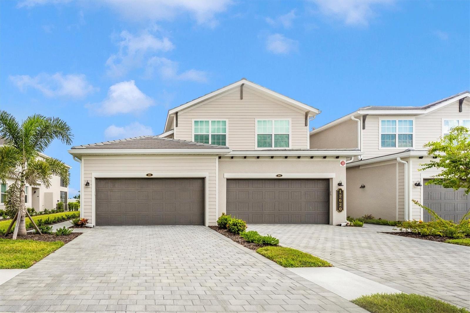 Brand New - Beautifully furnished 3-bedroom, 2-bath coach home available for monthly rental in a premier gated golf course community—golf membership included! This spacious and light-filled residence found in Wellen Park Golf & Country Club offers an open-concept layout with a large kitchen, breakfast bar, and comfortable living and dining areas. The primary suite features a king bed, walk-in closet and en-suite bath, while two guest bedrooms provide ample space for family or visitors. 2nd Bedroom has queen bed and 3rd bedroom has twin over queen bunk beds. Professionally decorated and no detail has been missed in this turnkey home. Enjoy serene views from the screened-in lanai and the convenience of an attached garage. Located steps from top-tier amenities including professional 18 hold golf course, clubhouse, resort-style pool, tennis, pickleball, fitness center, and tiki bar, dog park & more. Minutes from restaurants, shopping and Southwest Floridas beautiful beaches!Flexible lease terms—perfect for seasonal or extended stays. Your Florida lifestyle awaits!