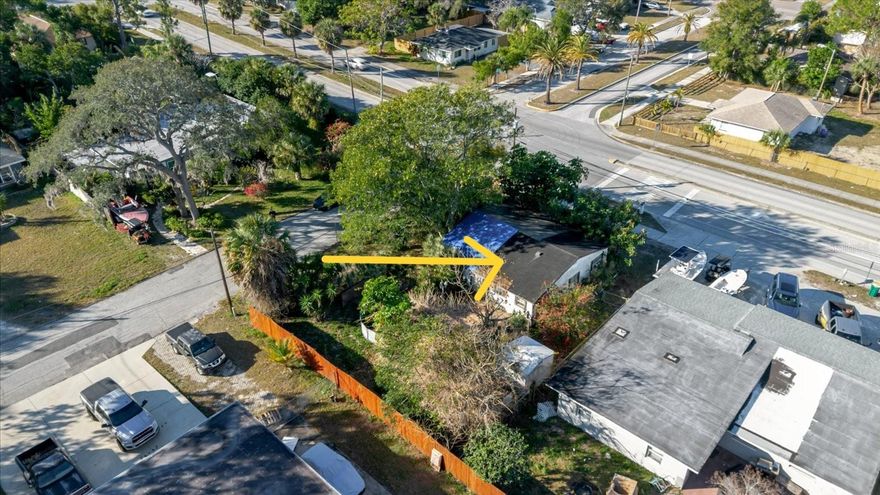 Here is your chance to build a new home in downtown Palm Harbor and enjoy the golf cart city life! The lot is 62x100. The house is a tear down, selling for land value only. Buyer is waiving house inspection.