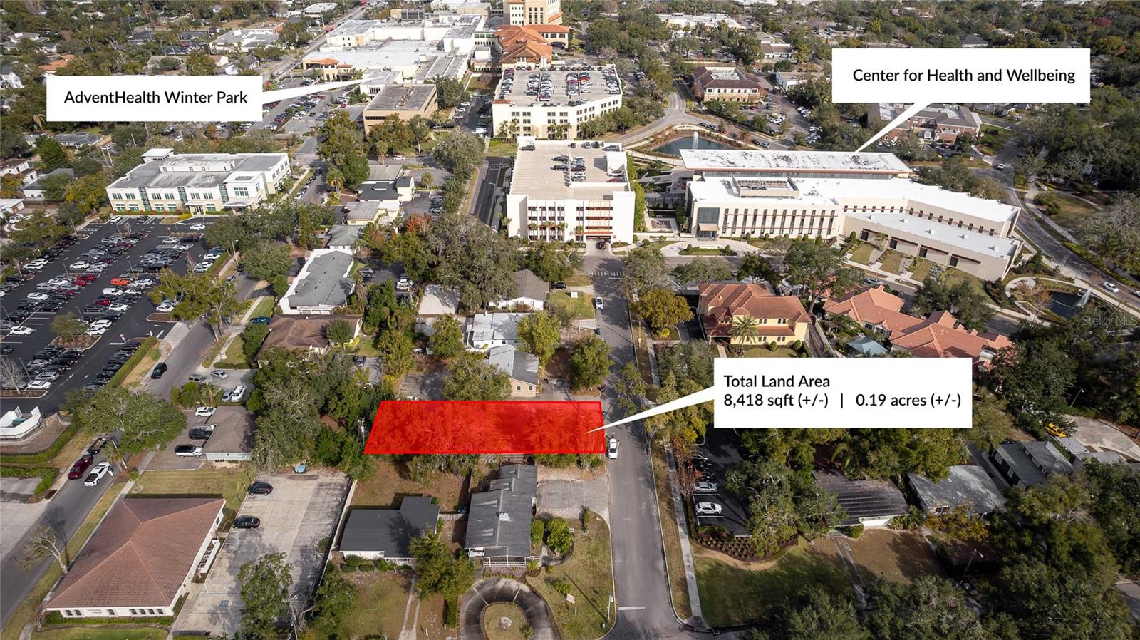 New low price! Fantastic City of Winter Park Location! 8400 square foot lot in the City of Winter Park - "maximum floor area ratio and building coverage shall be 45 percent." Zoned O-2 Professional Office. Perfect for Medical Office/s. Adjacent to Advent Health, Crosby Wellness Center, and Ward Park - a 66.4 acre sports complex. Current improvements include - 2 onsite stormwater retention ponds, existing parking lot, sewage connection. Plans available for a 1785 square foot building.
