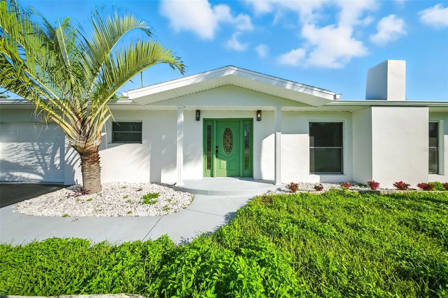 Beautifully renovated 3-bed, 2.5-bath pool home just minutes from the beach. Features include new roof (2023), HVAC (2024), water heater (2025), impact windows, updated flooring, paint, and appliances. Bright open layout, modern kitchen with stainless steel appliances, and spacious primary suite with spa-like bath. Enjoy a private backyard oasis with pool, new pavers, and fresh landscaping. Steps from a park, close to dining, shopping, and downtown St. Pete Beach. Available for 12-month lease at $7,000/month.