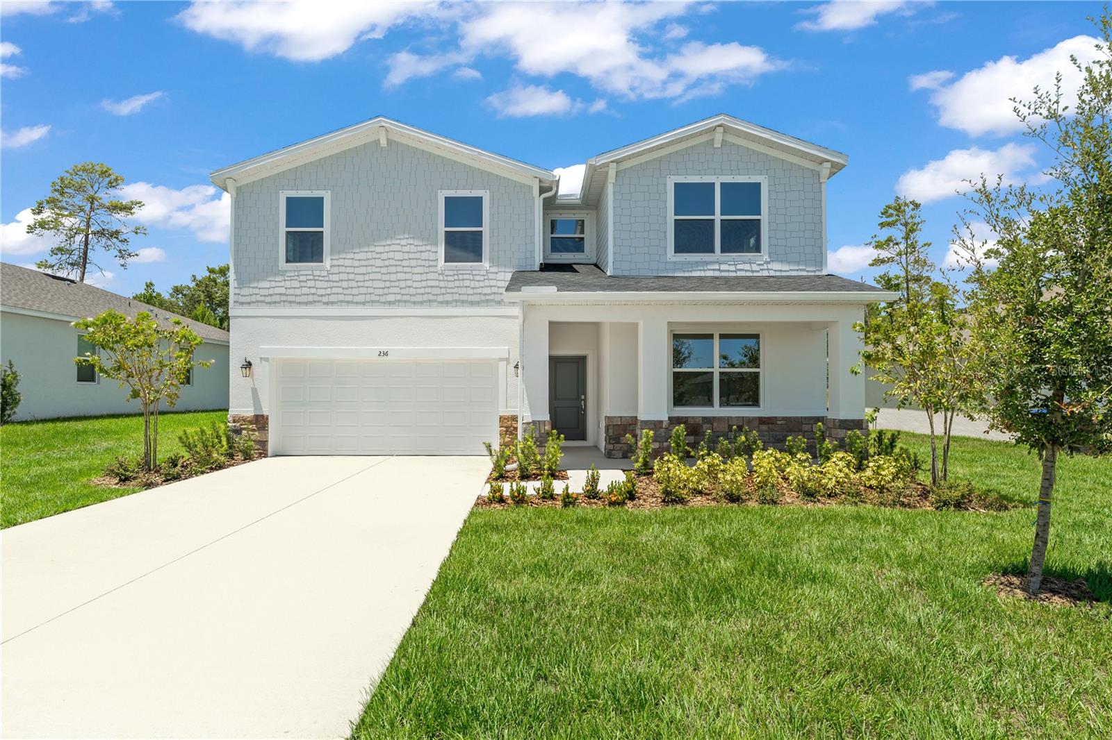 One or more photo(s) has been virtually staged. Brookshire is conveniently located in a prime location, just minutes from the Space Coast and Kennedy Space Center. Situated just off I-95 and Garden Street, Brookshire offers residents the perfect location near commuter routes for easy access to both work and play. Spend quality time by the water or in one of the many nearby parks. There's plenty to explore right outside your front door. Start enjoying the life you deserve in a new home at Brookshire, a premier community in Titusville!
The Linden floorplan offers the perfect amount of space and smart storage for all buyers alike. The main living area includes an open-concept kitchen complete with an island and oversized pantry, a large family room, a dining room, and a downstairs guest suite. Plus, utilize your outdoor space on the covered lanai to enjoy the Florida sunset. Upstairs, a spacious loft offers plenty of usage opportunities, and just down the hall, you'll find three guest bedrooms, a shared bathroom, complete with a double vanity, and a laundry room. The large master suite offers plenty of space with a huge walk-in closet and an ensuite bathroom with a shower and linen closet. Linden's impressive use of space makes this single-family home inviting and livable, all with the benefits of a Stanley Martin home.