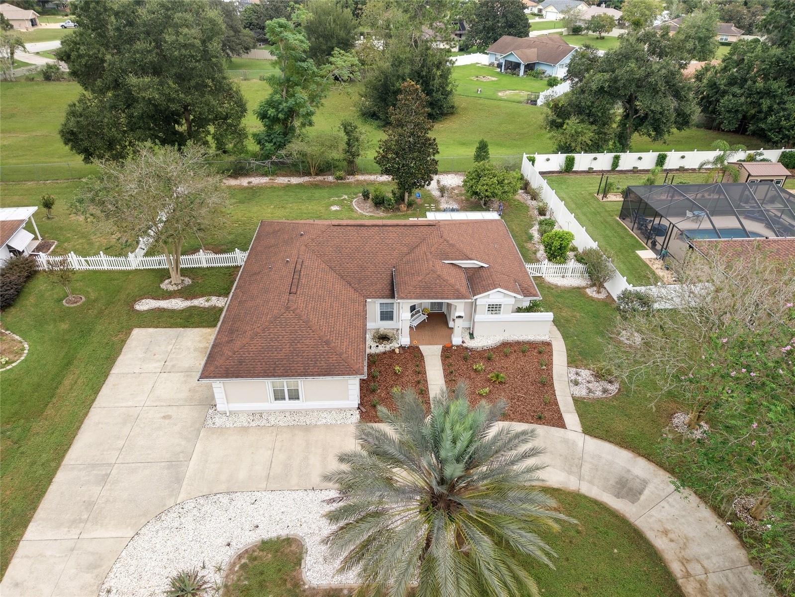 Located in the established Hidden Lake community, this well-kept home sits on a .34-acre lot and offers an open, split-bedroom floor plan with 3 bedrooms and 2 bathrooms.
The layout is designed for both entertaining and everyday living. Cathedral ceilings add to the sense of space, while the kitchen with granite countertops and stainless steel appliances flows easily into the living areas. The air-conditioned sunroom is an ideal spot for gatherings, morning coffee, or quiet evenings at home.
Outside, the circular driveway offers plenty of parking and easy access, while the fenced backyard, sprinkler system, automated roll-up storm shutters, and rain gutters provide convenience and function. Recent updates include a new roof (2019) and new HVAC system (2022) for added peace of mind.
This home blends practical updates with a comfortable layout in a convenient location. Come see how easily it fits your lifestyle—schedule your showing today!