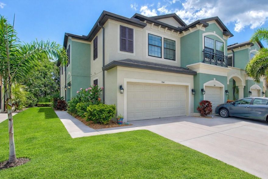 STUNNING 3-BEDROOM TOWNHOME in Gated Creekwood Community
Experience COMFORT, STYLE, and VALUE in this beautifully maintained Devonshire II model by M/I Homes. This spacious 3-bedroom, 2.5-bath townhome offers a BONUS/MEDIA ROOM and an ATTACHED 2-CAR GARAGE, ideally located just off SR-70 and I-75 in the heart of Bradenton—minutes from Lakewood Ranch, shopping, dining, and medical facilities.
The OPEN-CONCEPT GREAT ROOM welcomes you with SOARING CEILINGS, abundant lighting, and rich engineered hardwood floors. The CHEF-INSPIRED KITCHEN shines with ANTIQUE CREAM CABINETRY, CAMBRIA QUARTZ COUNTERTOPS, PULL-OUT DRAWERS, and a LARGE CENTER ISLAND—perfect for entertaining family and friends.
Upstairs, you’ll find three generous bedrooms—each with a WALK-IN CLOSET—plus a VERSATILE BONUS ROOM ideal for an office, playroom, or media space. Plush, well-kept carpeting adds warmth and comfort throughout the upper level.
Additional Highlights: FULL LAUNDRY ROOM with built-in cabinetry and wash basin, OVERSIZED PANTRY and convenient half bath on the main floor, EV CHARGING STATION in the garage, NEWER (2023) TRANE 3-TON A/C with HEAT PUMP, FRESHLY PAINTED INTERIOR
LOW HOA ($270) and NO CDD FEES!
Enjoy GATED COMMUNITY living with sidewalks, a RESORT-STYLE POOL, and quick access to I-75 for easy commuting.
This MOVE-IN READY home offers EXCEPTIONAL VALUE in one of Bradenton’s most convenient and desirable locations—don’t miss this opportunity!