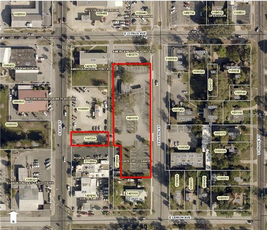 Investment property with General Commercial Future Land Use. City utilities available. Currently, there is a 998 sq ft vacant drive-in bank building. The plan is to convert this existing building for a specific commercial purpose.