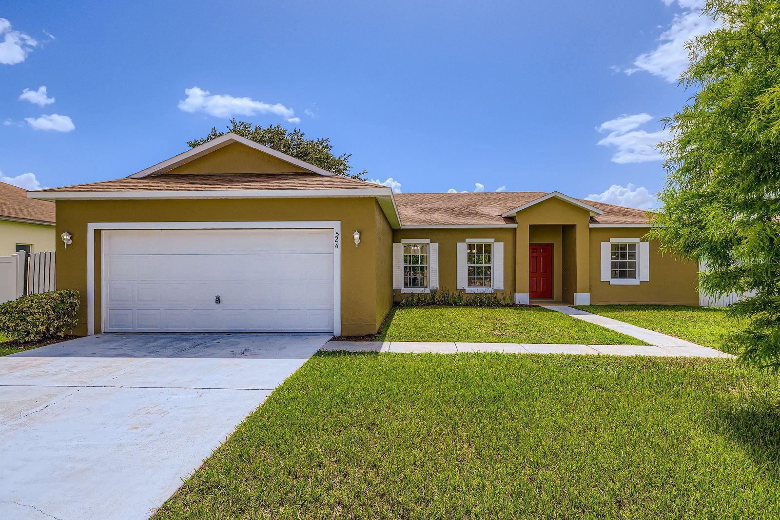 Must see move in ready 3 bedroom, 2 bathroom ranch home. Come enjoy easy one level living in this bright and spacious home. Ceramic tile and laminate flooring throughout. Stainless steel appliances. Nice quiet residential setting. Relax or entertain on the back patio. Minutes from i4 and easy access to Orlando or Lakeland.