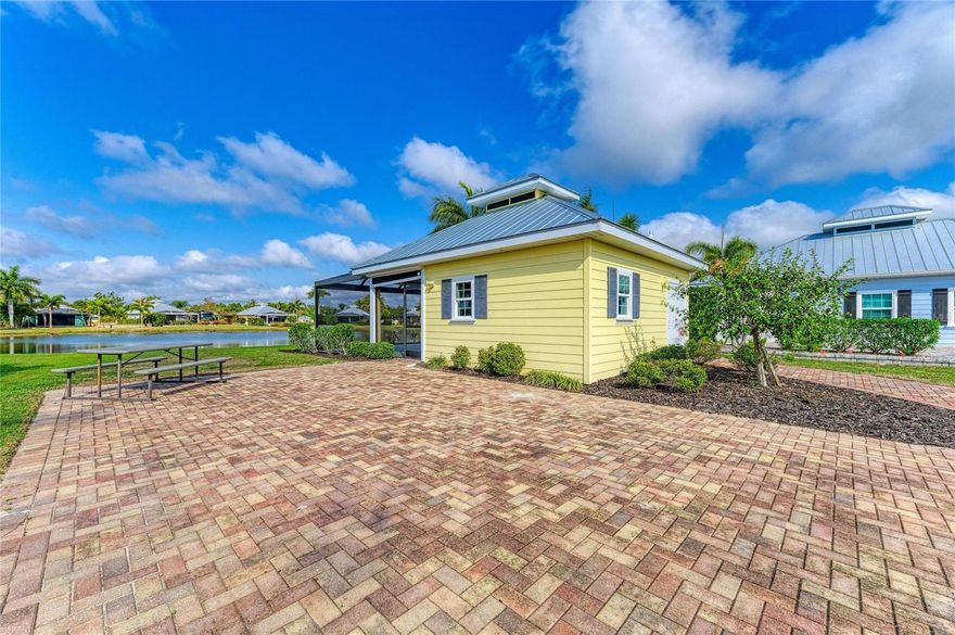 Luxury lot for your Class A Motorhome with "Coach House" at Thornton Creek Motorcoach Resort. This is an exceptional opportunity to enjoy the luxury lifestyle in Southwest Florida. Lot 64 offers spectacular views of the lake facing west, perfect for enjoying the breathtaking sunrises of the Gulf Coast. The property includes 500 square feet of total built area, designed for maximum comfort and convenience. It features a full outdoor kitchen, a full bathroom inside the Coach House, and a covered and screened lanai for uninterrupted outdoor enjoyment. The RV Pad area provides a dedicated space with full hookups, all within an elite and well-maintained community. Located within walking distance from the clubhouse, this lot allows easy access to all the resort’s amenities. Thornton Creek is a 5-star motorcoach resort in a gated and secure community offering luxurious facilities such as a swimming pool, clubhouse, social events, gym, pickleball courts, and a dog park. Residents also enjoy convenient access to golf courses, boating activities, and the stunning beaches of the Gulf Coast.