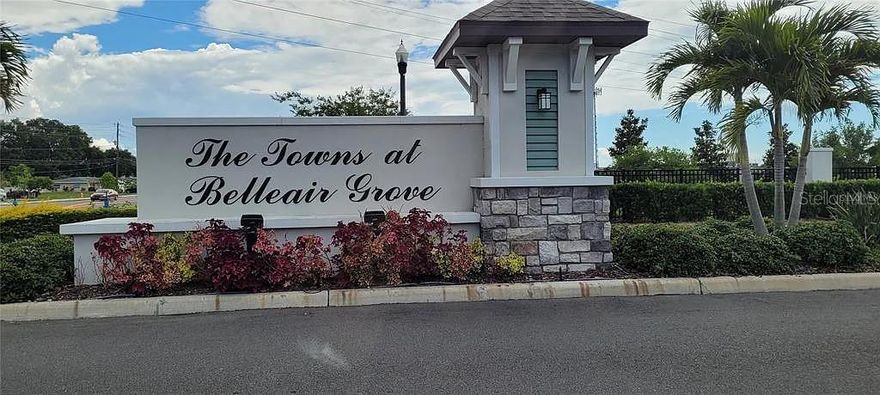 Exquisite Living in the new construction of Towns at Belleair Grove. This newly built BETTER HOMES & GARDEN Award Winning like townhome bodes an Open Floorplan from M/I Homes GATED COMMUNITY built in 2020. RENT INCLUDES WATER/SEWER/TRASH, pest control, lawncare, COMMUNITY POOL & grounds maintenance! This roomy 2 bedroom 2.5 bathrooms floor plan has a gorgeous kitchen with high-end granite, 42" cabinets, crown molding, stainless steel appliances, pendant lights, and adjoining dining area with family room. A one-car garage, two-car driveway with pavers and plenty of guest parking allows all the convenience for a two-car family plus visitors. Adjacent to the kitchen/dining areas with matching chandeliers is a family room meant for entertaining and relaxation. A very high-end matching laminate flooring throughout with an abundance of light from a sliding glass door leading to a PRIVATE FENCED BACKYARD area provides the final touches of elegance and class. As you retire for the evening, walk upstairs to the master bedroom with WALK-IN CLOSET, double sink vanities, oversized shower with color coordinating flooring, upgraded tiles and paint schemes. There is a laundry room and spacious BONUS FLEX ROOM perfectly positioned between the two bedrooms with another full bathroom co-located to bedroom #1. The bonus room is perfect for a children's retreat, office or study area. The Towns of Belleair Groves is positioned as a geological marvel of Pinellas County due to the easy access to both US-19 and I-275 and NEARBY BEACHES. The grounds are immaculately kept with large common areas and a stunning community pool and cabana surrounded with beautifully managed landscaping. This provides a tropical oasis like backdrop giving an atmosphere of serenity, tranquility and peace.