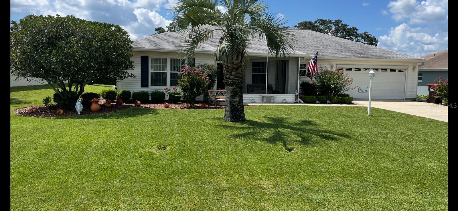 Assumable 2.875% 30-Year Fixed Loan Available for Qualified Buyers! Step into this beautifully maintained
3-bedroom, 2-bath home that blends comfort and style with practical updates. Bright rooms and abundance of natural light thanks to several skylights. The spacious EAT-IN kitchen
features a charming BAY WINDOW, STAINLESS steel appliances, wood cabinets with pull-out drawers, generous
counter space, and a large PANTRY. The open-concept living and dining area, accented by gorgeous wood
flooring, is perfect for gatherings. Retreat to the oversized master suite with wood floors, a sliding door
to the lanai, a walk-in closet, dual-sink vanity, and a roomy linen closet. Storage is abundant throughout
the home, and the enclosed lanai plus back patio create ideal spaces to relax and soak in the Florida
sunshine. Recent updates bring peace of mind, including a new roof (2017), water heater (2024), and updated
A/C (2014). A/C blower motor changed in 2023 and unit serviced regularly. DOUBLE PANE windows have transferable warranty! This home truly combines charm,
functionality, and value ready for its next owner! Home is located in Marion Landing. Marion Landing is a 55+
community. This active adult neighborhood consists of 600 single-family homes available on a resale-only
basis. An affordable monthly HOA fee covers water, sewer, access to all amenities, and common area
maintenance. The fee also includes curbside trash pick-up. Marion Landing's clubhouse, offers a weight room,
craft room, ballroom, billiards or you can aim for a strike in the eight-lane bowling alley. Outdoors you'll
find a beautiful swimming pool, tennis courts, shuffleboard, and various other areas to relax and entertain.