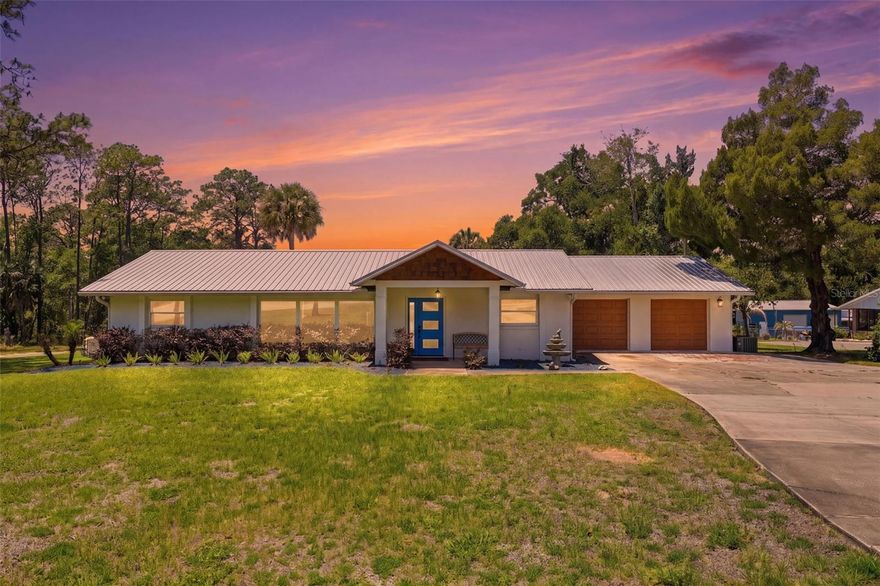 Charming pool home on over half an acre!  No HOA. Open spaces and relaxing places.  This home delivers on every level.  With 4 Bedrooms and 3 full bathrooms this home is perfect for the family, multi-generational living or entertaining guests.  There is plenty of room to gather in the kitchen and Great Room as well as a separate Family room for a cozier atmosphere.  Enjoy the Florida weather on the screened porch or out by the swimming pool.  The pool area is fenced in for privacy and the electrical hook up is there for a hot tub.  
This home is rich in standout features, designer touches and custom built-ins.  The metal roof is sure to please.  The 2-car garage has ample workspace and a window A/C unit.  The extra-long driveway with extended parking pad provides plenty of room for all of your vehicles.  
This area of Lake County is what Central Florida is all about.  You cannot beat this location if you are a nature lover.  Lake Griffin State Park is only 3.5 miles away and Herlong Park is 7 miles.  Both have boat ramps, fishing piers and picnic areas.  Also in the area are Alexander Springs, Ocala National Forest, Lake George State Forest and Lake Harris on the Harris Chain of Lakes.  The Villages is a short 15 minute drive and there you have shopping, dining, medical, golf and the Sharon L Morse Performing Arts Center.  Central Florida is also home to multiple Theme parks, Downtown Orlando, Gulf Coast and East Coast beaches and the renowned Kennedy Space Center.  
This home is a must SEE!  Book your private tour today.