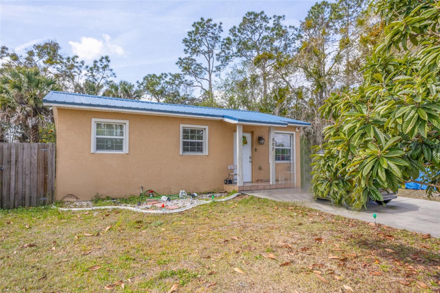 Charming and affordable 3-bedroom, 2-bath home in the heart of Bunnell! Offering 736 square feet of efficient living space, this property had a complete remodel in 2019 with new windows, A/C, flooring, water heater and even a new fence.  The metal roof was updated in 2025 —providing peace of mind and low maintenance for years to come. The large back yard offers privacy and room to enjoy the outdoors.  Ideal as a rental investment or a perfect starter home opportunity. Bunnell Park is just down the street and the George Washington Carver Community Center is a block away.  Conveniently located near shopping, schools, and major roadways. Don’t miss this value-packed property!
