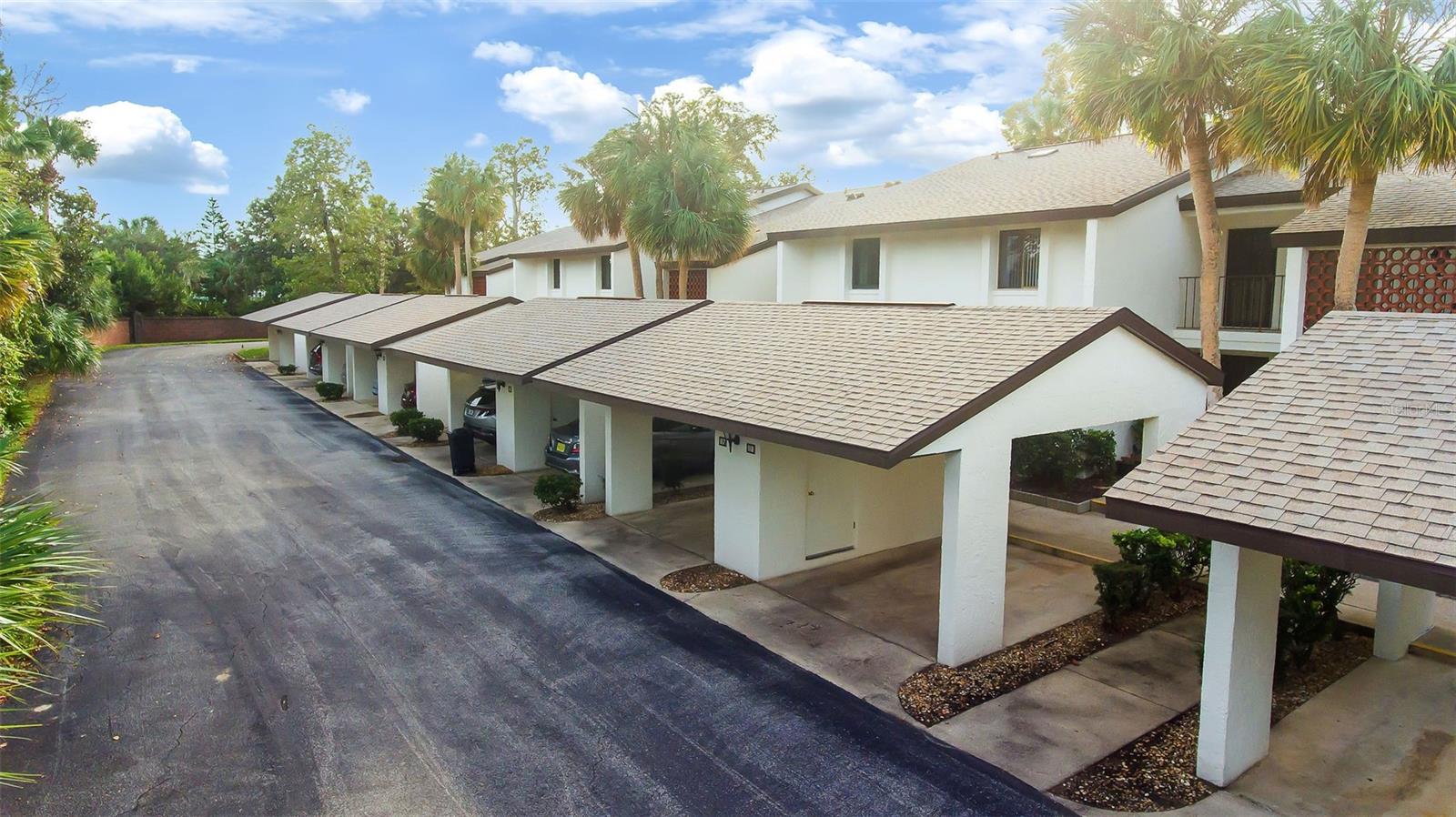 Prime Ormond Beach Location! Charming and affordable 2/2 Condo in a peaceful 55+ Community with a sparkling pool. Discover the perfect blend of comfort, convenience, and security in this spacious second-story condo nestled in a quiet enclave in the heart of Ormond Beach. Located about ½ mile from Publix grocery store, restaurants, retail shops, fitness center, and dry cleaner and less than 4 miles to the sandy beaches of the Atlantic Ocean. Step inside to find an inviting living/dining area with vaulted ceiling and skylight creating a bright and airy atmosphere. Sliding doors lead to a sunny bonus room—perfect for relaxing while enjoying peaceful views of the courtyard and pool. The cozy fireplace adds warmth and charm, while the eat-in kitchen boasts sleek stainless steel appliances for a modern touch. The primary bedroom has a generous walk-in closet. Enjoy the added convenience of laundry in the unit and extra secured storage in the carport. This is the perfect place to call home in a well-maintained, sought-after community! Schedule your private tour today! All information taken from the tax record, and while deemed reliable, cannot be guaranteed.