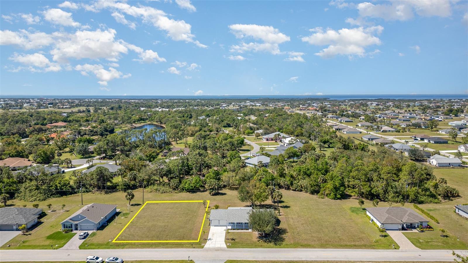 Standard size lot located in Burnt Store Village. LOW HOA FEES! This lot is perfect for building your DREAM HOME! Need a builder? Let us introduce you to reputable local builders. Burnt Store Village is a Deed Restricted Community featuring a walking path around a lake, picnic tables, and a playground. You will love the convenience to Burnt Store Marina, the largest deep water marina in SW FL featuring wet slips, dry dock storage, a boat ramp, and Burnt Store Marina Golf and Activity Club. Close to US 41 for a short car ride to Downtown Punta Gorda for local shopping, fine & casual dining, and LIVE entertainment!