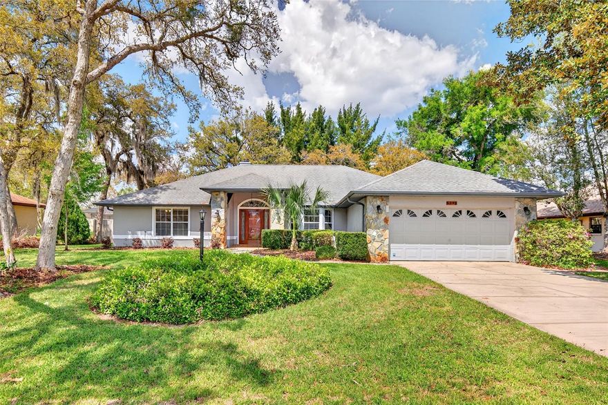 Welcome home to this beautifully updated and maintained home located in the desirable Majestic Oaks neighborhood with low HOA fees! This 3 Bedroom 2 Bath split bedroom home has a fully fenced and private backyard, and is also located on a family friendly cul-de-sac street. As you walk-into the home, you immediately find yourself greeted with a Large open living-room with a beautiful picturesque wood burning fireplace! You also find the recently installed LVP flooring, which is installed throughout the entire home! No carpet here! Continuing through the separate dining room, you find yourself greeted with updated and attractive kitchen with a quartz countertop and a large breakfast nook, with plenty of counter space and cabinets for the whole family. This open kitchen overlooks the living room and through the French doors you can see the backyard and screened in lanai, and is set up for the years to come! The Large Master Suite is next, with that same beautiful LVP floors, and walk-in closet, and an large, updated, en-suite bathroom with a beautiful split vanity and both a walk-in shower and tub for your enjoyment. On the other side of the home, you will find the other 2, large bedrooms, 1 with a walk-in closet, the other with double closets. You will also find the 2nd updated bathroom, with access to the screened in 10ft x 35ft lanai. This lanai includes a functioning sink and counter space, perfect for those summer cookouts! Pair this up with the firepit and pergola in the backyard as well, and you are set for all your hosting needs! The shed out back provided ample space and storage for all your needs as well. 
Located in desirable 34476 zip code of Ocala, you will find everything you need, groceries, shopping, restaurants, Doctors and more within 5-10 minutes. Easy access to other big ticket items as well, such as FAST aquatic center , about 10 minutes, and WEC, about 15 minutes. Call and schedule your showing today!