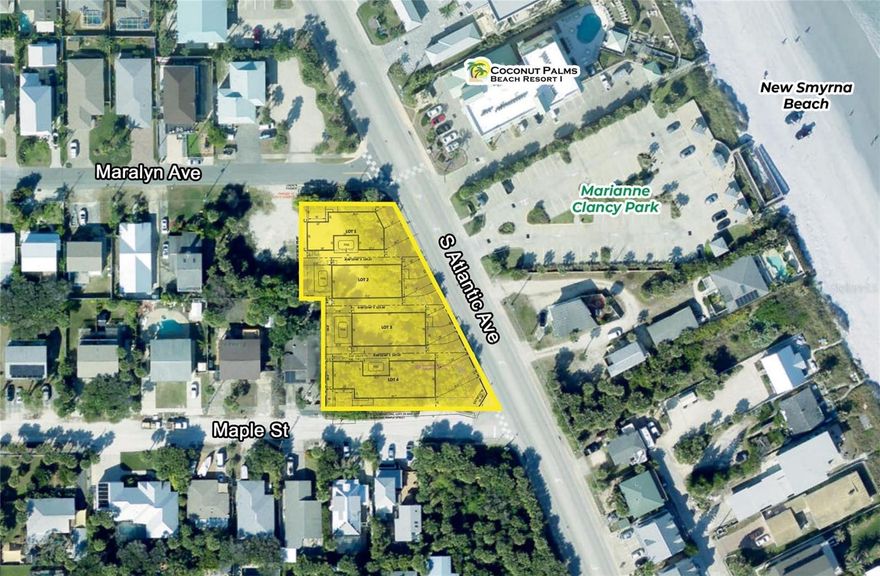 An exceptional coastal development opportunity awaits along S. Atlantic Avenue in New Smyrna Beach. This prime 0.67± acre parcel is situated within the city’s Short-Term Rental Zone, offering flexibility and high investment potential. Just blocks from vibrant Flagler Avenue, this property provides the perfect setting for luxury beach homes or income-producing vacation residences. The site is fully subdividable into four individual buildable lots, each offering generous dimensions and proximity to the ocean.

With its unbeatable location, walkability to shops, dining, and the beach, and the rare option to build multiple residences, this offering presents a unique chance to create an exclusive enclave in one of Florida’s most desirable coastal communities. Whether you’re a developer, investor, or visionary builder, this property delivers the perfect balance of location, flexibility, and long-term value.