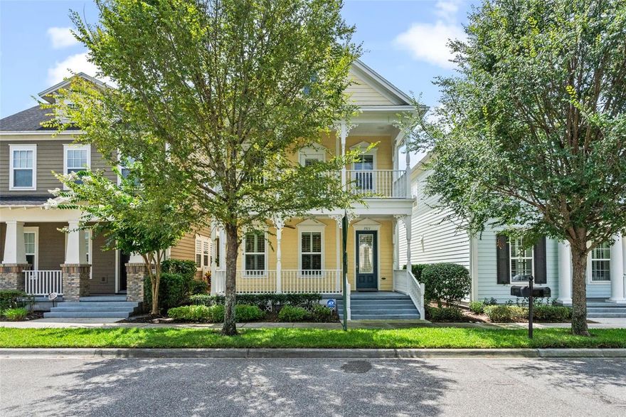Victorian Charm in Celebration's South Village! This gorgeous 3 bedroom, 2.5 bath home is nestled in one of Celebration’s most sought-after neighborhoods! This delightful David Weekley Petula bungalow brings timeless elegance and modern comfort together. With its inviting double front porch and classic Victorian flair, you’ll love soaking in Florida’s sunshine in style. Step inside to discover low-maintenance tile flooring throughout the main living spaces and cozy carpeted bedrooms upstairs. The heart of the home features an open-concept kitchen with granite countertops, a large center island, and crisp white cabinetry all flowing seamlessly into the spacious family room and dining area, perfect for entertaining or everyday living. Upstairs, you’ll find a convenient laundry room, primary bedroom suite, two guest bedrooms, and a full bathroom. The tranquil primary suite offers a private covered balcony, walk-in closet, jetted soaking tub, and separate shower for a spa-like retreat. Built with energy efficiency in mind, Spring Lake homes cater to both the environment and your budget. Residents enjoy exclusive access to the resort-style recreation center, complete with a sparkling multi-purpose pool, cabana, restrooms, gym, entertainment lawn, pavilion, and grilling stations. Living in Celebration means being part of a vibrant, family-friendly community. From morning strolls to elegant evenings downtown, everything is within reach. Explore over 26 miles of scenic walking and biking trails or tee off at Celebration Golf Club’s renowned 18-hole course. Beyond the community, you’re just moments from it all…Walt Disney World is only 10 minutes away, and Orlando International Airport just 25 minutes. With quick access to I-4, 417, 429, and World Drive, commuting is effortless. The vibrant Celebration Town Center, just a short stroll away, offers weekly events like the Sunday Farmer’s Market, holiday celebrations, and live entertainment plus boutique shopping and exceptional dining options. You’ll also love the convenience of being near Celebration Pointe, where Publix, Walgreens, shops, and numerous restaurants are just around the corner. With food truck nights, exotic car shows, annual races, and seasonal festivals, Celebration offers a true small-town charm with a dynamic twist. Top-rated schools, nearby theme parks, and major attractions make this location ideal for those seeking both serenity and excitement. Don’t miss the chance to own this beautifully designed home, where luxury and community are seamlessly combined. With ground maintenance included in the HOA fees, living the Celebration lifestyle has never been easier.

Welcome home to Celebration — where every day feels like a getaway.