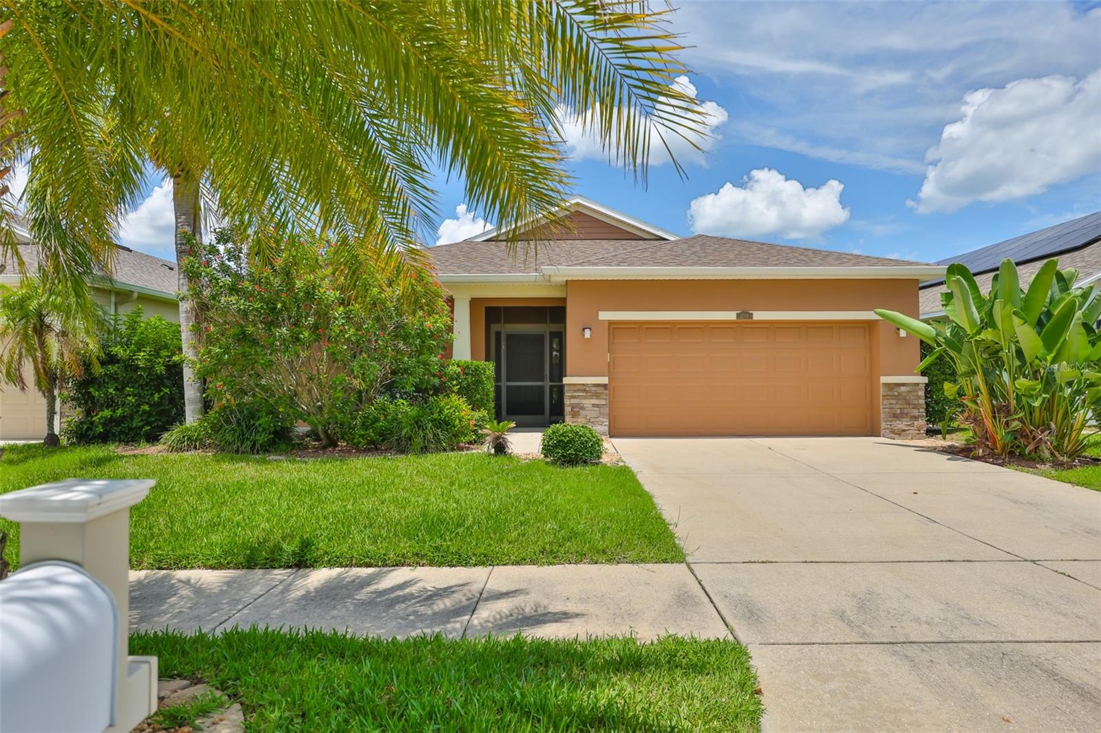 Available starting August 1st. Wonderful 4 bedroom, 2 bathroom, single story home in Ruskin. Recently updated with new flooring (no carpet in home), countertops, microwave, and roof. The home has a water softener and a reverse osmosis water system in the kitchen. The kitchen has ample counter and cabinet space. There are solar panels to keep your electricity bills low. The primary bedroom features laminate floors, a large walk-in closet, and an en suite bathroom with double sinks, water closet, garden tub/shower combination, plus a separate walk-in shower. There is a laundry room with a washer and dryer. Outside, you can relax in the hot tub on the screened and covered brick paver patio with views of the lush, fully fenced yard and beautiful pond. Located in Ruskin, this home is convenient to shops, restaurants, beaches, and I-75 for an easy commute to Tampa and surrounding areas.