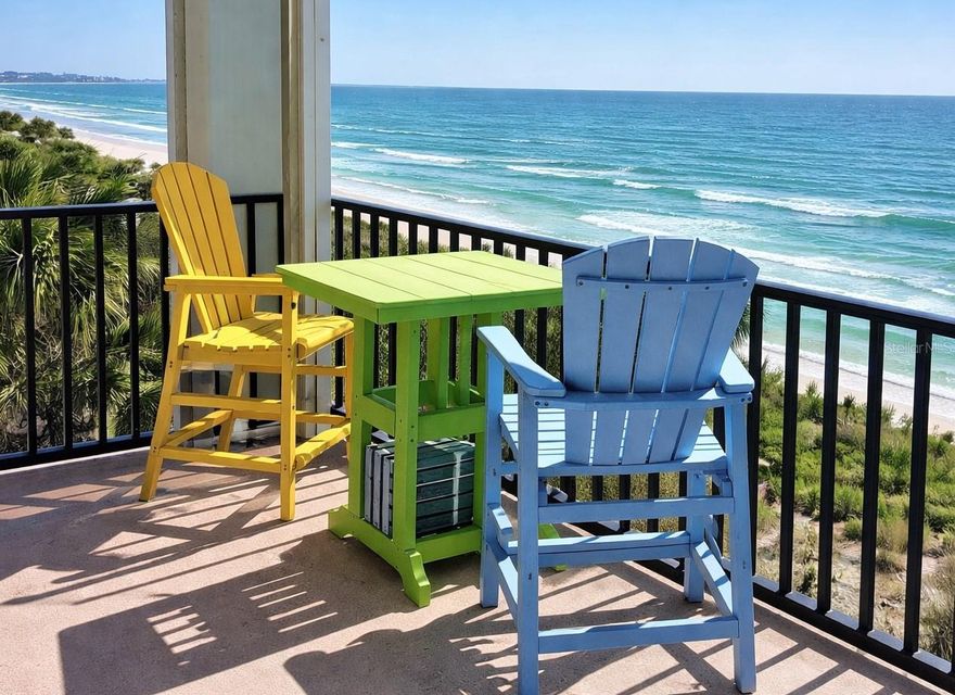 Welcome to a slice of paradise at 15316 Gulf Blvd, Unit 301 in Madeira Beach, where luxury meets the tranquil embrace of the cool winds of the Gulf. This exquisite three-bedroom, two-bathroom corner condo offers 1,625 square feet of lavish living space designed for those who crave an unparalleled beachfront lifestyle. Imagine waking up each morning to the soothing sound of waves gently lapping at the shore, sunlight streaming through tall windows, and a horizon that stretches endlessly before you. Step inside and feel the seamless flow of this thoughtfully designed home. The open-concept living area invites you to unwind, with glass doors that lead you to the crown jewel of this residence, a stunning 369 square foot wraparound balcony. This private oasis, with its hurricane-ready electric metal shutters, offers a commanding vantage point over the sparkling waters. Picture yourself savoring a morning coffee as the sun rises or indulging in a sunset cocktail as the sky transforms into a canvas of vibrant colors. The gourmet kitchen is a masterpiece of design and functionality, perfect for those who love to entertain or simply enjoy culinary excellence. Outfitted with a high-end Samsung appliance package, including a state-of-the-art three-door refrigerator, dishwasher, microwave, and convection oven, this space caters to every chef's dream. Custom wood cabinetry, a designer backsplash, granite countertops, and a movable kitchen island for your entertaining pleasure enhancing both form and function. A spacious walk-in pantry, complete with a full-size, side-by-side washer and dryer, ensures that organization is effortless. Retreat to the primary suite, a sanctuary of comfort and elegance. The wheelchair-accessible doors and spa-like ensuite bathroom make it a haven of relaxation. Indulge in the luxury of marble vanities, designer fixtures, and a sleek, tiled shower-a perfect end to a day spent enjoying the Gulf's beauty. Privacy and sun control are effortlessly managed with plantation shutters adorning every window. Experience lasting pleasure and peace of mind with this property, featuring a fresh exterior coat of paint that exudes coastal charm, new roof (2019), newly installed pavers, a renovated pool, and a beautifully updated lobby. The remaining exterior building renovations and upgrades are in their final stages, presenting a unique opportunity to secure this beachfront gem at an extraordinary value as a second home, investment or stunning primary residence. This is more than just a home; it's a gateway to a life of inspiration, comfort, and elegance. Call to schedule an appointment and take the first step toward making this dream a reality. Your future of sunlit mornings and serene, starlit nights awaits at 15316 Gulf Blvd, Unit 301.