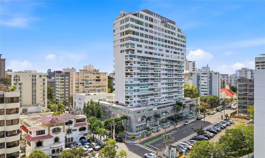 Conveniently located within the heart of Condado Beach, this tasteful 3-bed, 4.5-bath residence's prime location offers a truly cosmopolitan way of life at Plaza Stella. Affording two entry points, the unique 3-level layout features approx. 2,447 Sq. Ft. of total construction highlighted by scenic city views. Showcasing a contemporary design aesthetic, the fully equipped eat-in kitchen and open-concept living/dining area with powder room and patio on the first level provide the ideal setting for entertainment or intimate gatherings. The second level houses the primary suite, as well as a generously-sized flex space with full bath that can be converted into an additional bedroom. The two remaining bedrooms are situated on the third floor, along with a dedicated laundry room. Each bedroom is ensuite with a walk-in closet. Four parking spaces round out this exceptional offering. Plaza Stella is a full-service building in Condado Beach with 24-hour security, fitness center and pool. It is located near St. Johns and Robinson School, in addition to top restaurants, hospital, supermarkets, La Hacienda Gourmet Food Market, Freshmart Organic Produce Store, shopping establishments and entertainment venues. Within close proximity to the beach and a variety of aquatic activities. Moments away from the Miramar Arts District, Old San Juan and Isla Verde.