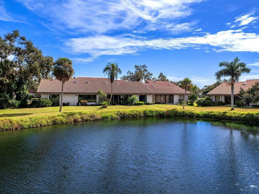 Welcome to your spacious lakeside retreat in Lakeshore Village, a desirable and active 55+ community known for its beautiful lakes and fantastic amenities. Nestled in a serene waterfront setting, this 1,720 sq. ft. villa offers the perfect blend of comfort, style, and tranquility. Freshly painted with new carpet in the bedrooms, this home is available furnished or unfurnished for an annual lease.
Boasting 2 bedrooms and 2 beautifully renovated bathrooms, this villa features an inviting indoor–outdoor living experience with peaceful water views from the lakeside patio. The 2-car garage provides added convenience and generous storage.
Step inside to find vaulted ceilings, abundant natural light, skylights, and expansive sliding doors that invite you to enjoy the calming scenery. The open-concept layout seamlessly connects the great room and dining area to a well-designed kitchen—an ideal setting for both relaxation and entertaining.
Both the primary and guest suites offer spacious bedrooms, large walk-in closets, and the comfort of newly updated, stylish bathrooms that enhance the home’s overall appeal.
This villa presents an exceptional opportunity to embrace a fulfilling 55+ lifestyle surrounded by natural beauty and a wealth of recreational amenities. Residents enjoy a heated saltwater pool, clubhouse, tennis and pickleball courts, and a billiard room.
6094 Wilshire Blvd. is a true gem, offering a quiet lakeside location in the heart of Sarasota. The home is located directly on the lake in a peaceful quiet setting.
Don’t miss the opportunity to make this your new home sweet home!