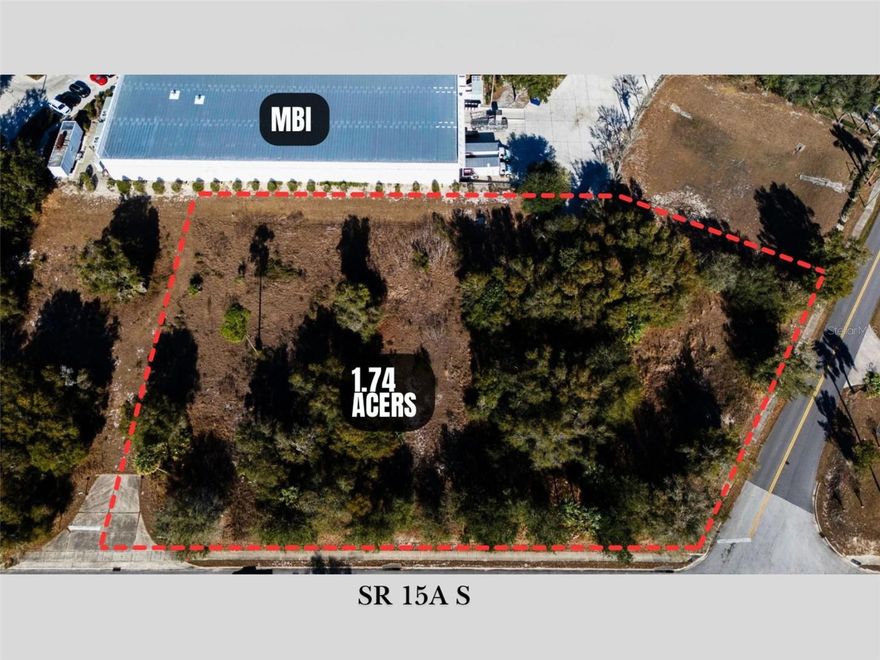 Great business opportunity to purchase these highly visible lots.  This is one of 2 lots available. The adjacent/contiguous lot is available for $434,900 and is 1.65 +- acres.  Purchase both lots together for $874,900. Perfect for small strip center/plaza for various retail and services in high traffic corridor.  This lot is at the corner of West New Hampshire Ave and SR15A. The zoning is B-4C which permits a wide variety of uses.  The contiguous lot is at the corner of New Hampshire and SR15A.