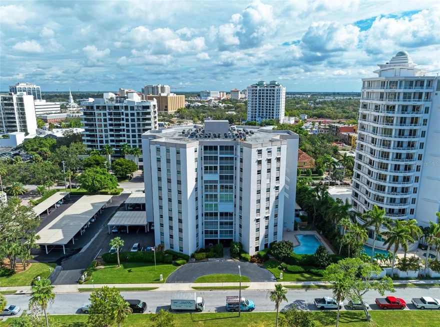The Regency is a well known established, high rise condo building located on Gulfstream Drive in downtown Sarasota across from Sarasota Bay. From the front entry, you can walk across the street to the park on the Bay next to Marina Jack's Restaurant and enjoy walks on the bay and the sunsets. It offers great walkability to all the downtown shops, restaurants, theater, parks, museums and the bay. There is a community pool, a community room and a community sharing library. This condo has been updated and has a chef’s kitchen for the renter who loves to cook and entertain. The kitchen has loads of cupboards for storage and working space. This condo is located on the seventh floor with spectacular views of downtown Sarasota. It offers two bedrooms, two baths and a large, great room for the living area, dining and entertaining. The great room gives plenty of space to have a living area with large screen television, dining area and a separate reading nook, desk area or special area needed by the tenant. Also included is a laundry room with washer and dryer. This condo offers the downtown living so many residents enjoy today. Annual Rental Only. Available now for a long term annual rental. First Month, Last Month and Security Deposit at Lease Signing. Association Application, credit and background check for Approval. No Pets,No Smoking.