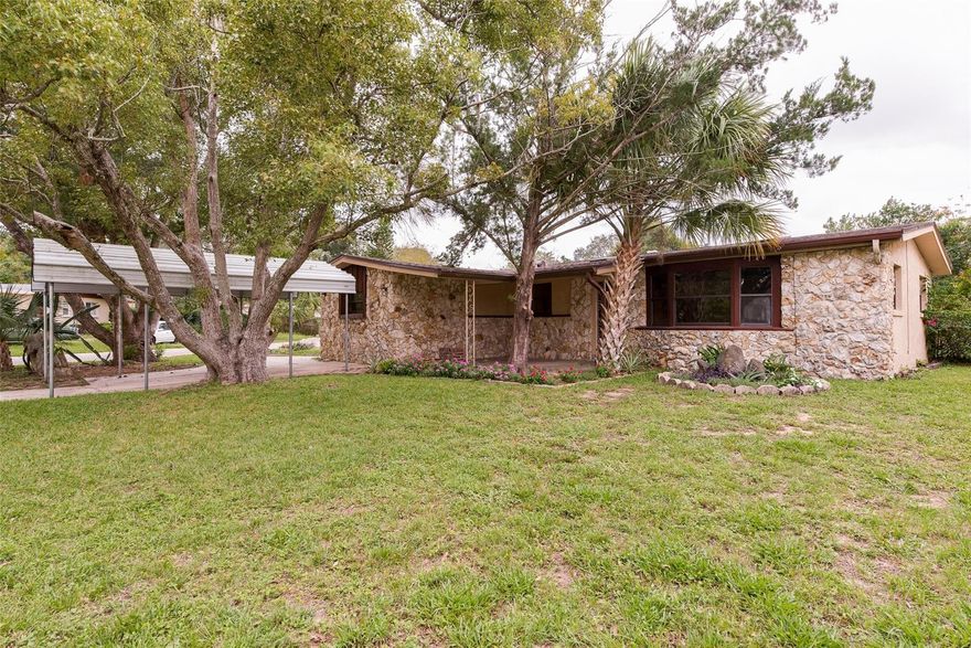 Buyer's financing fell through... You now have an opportunity to buy this POOL HOME!! New roof in 2018! 4 Bedrooms, 2 bathrooms and HUGE closets. This spacious home has been updated with new carpet, laminate flooring, and fresh paint throughout. Sunny kitchen with skylight is open to the large living room with bay windows. All bedrooms have extensive storage in the enormous walk in closets. The outdoor space is the perfect place to entertain! Friends and family will love the huge crystal blue pool (8ft deep) and expansive deck, all surrounded by a lovely coquina rock wall. Pool shed has space for all your tools and pool toys. All on a corner lot on quiet street. Welcome Home! All information recorded in the MLS is intended to be accurate but cannot be guaranteed. ;Water: City