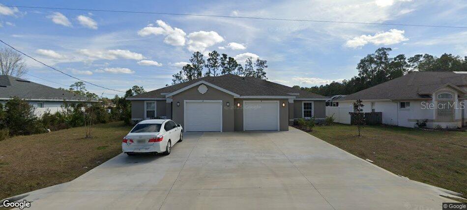 Two year old Waterfront by SeaGate Homes for multi-family living. With 3 bedrooms, 2 bathrooms, and a 1 car garage on each side of the duplex, this property is ideal for maximizing rental income or multi-generational living. Unit A and B feature volume ceilings, tile flooring throughout. , granite countertops, rich wood cabinetry, and beautifully tiled bathrooms — quality finishes that add long-term value and attract discerning tenants or buyers.. Situated on a scenic lake with the option to build a private dock, this property offers added appeal for tenants or future buyers who enjoy kayaking, fishing, or relaxing by the water—an attractive feature in today’s market. Located in a growing area close to shopping, dining, schools, and just a short drive to the beaches, historic St. Augustine, and vibrant Daytona Beach,. , this well-built duplex delivers a great value.