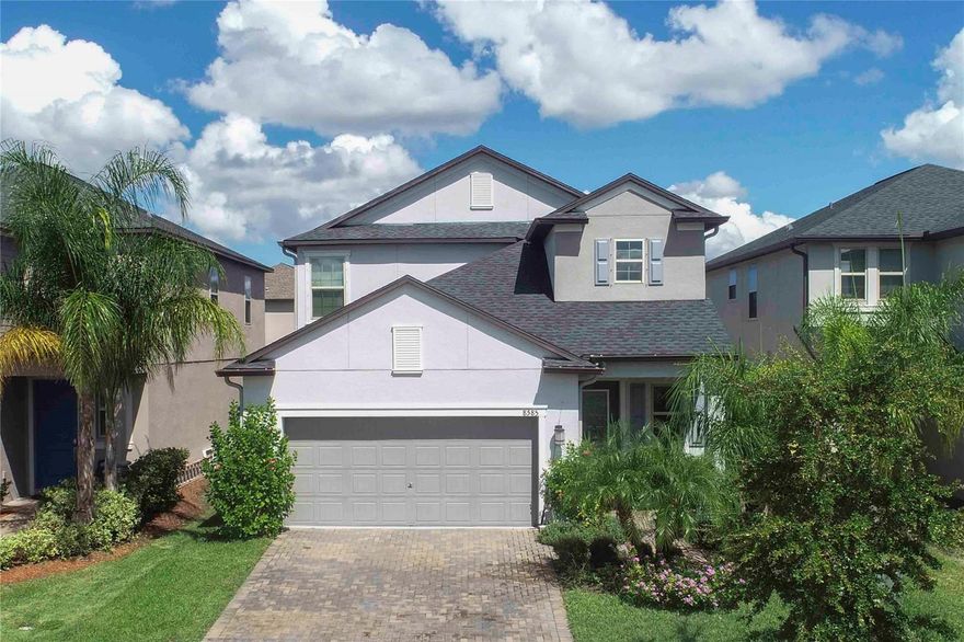 Welcome to Bryant Square! This 2021 Lennar-built Massachusetts model combines thoughtful design, modern finishes, and an unbeatable location—all in pristine, move-in ready condition. With 5 bedrooms, 3.5 baths, and a 2-car garage, there’s plenty of room to live, work, and unwind. Step inside to a bright and open layout. To the left, the kitchen is a chef’s dream, showcasing a gas range, quartz countertops, microwave, and a large island with seating for four. To the right, the dining area comfortably accommodates a full dining set. Continue into the spacious living room, accented with elegant crown molding and finished with sleek 12x24 ceramic tile. The primary suite is located on the main floor, featuring dual sinks, a walk-in closet, and a private bath designed for relaxation. The screened, tiled porch offers the perfect extension of the living space, ideal for entertaining or simply enjoying the Florida breeze. Thoughtful details like double-pane windows, a gas water heater and dryer, and a whole-house water softener enhance efficiency and convenience. A tucked-away desk area and half bath on the main level add extra flexibility. Upstairs, you’ll find four additional bedrooms, 2 with walk in closets, plus two full baths and a versatile loft that can serve as a media room, home office, or second living area. Enjoy resort-style amenities—a clubhouse with a large pool, lounge areas, shaded tables, BBQ facilities, winding walking paths, and recreation spaces for outdoor activities. Minutes from hospitals, Trinity College, shopping, and dining, with Tampa only 40 minutes away and pristine Gulf beaches 30 minutes.